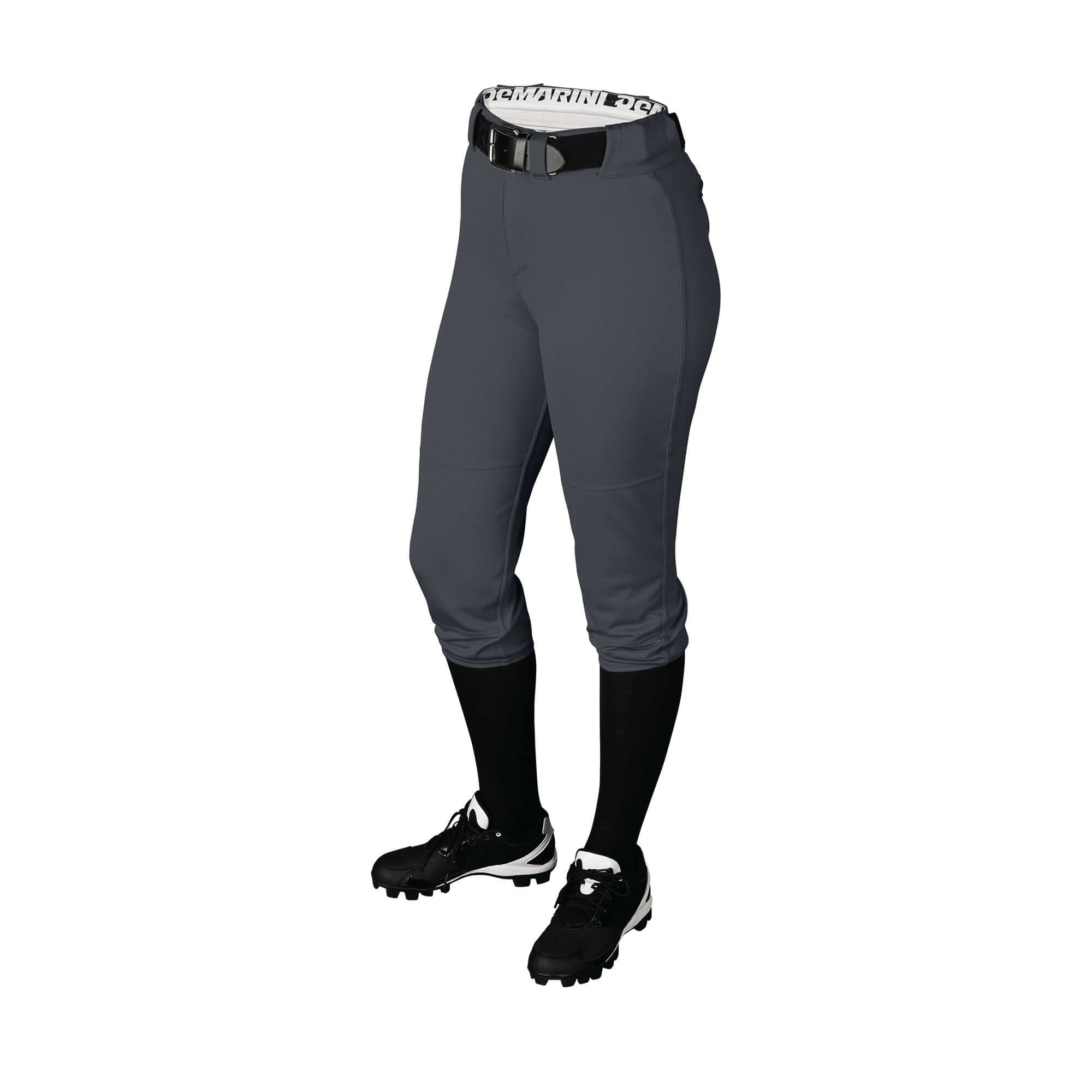 DeMarini Women's Fierce Softball Pant in Charcoal, designed for comfort and performance on the field.