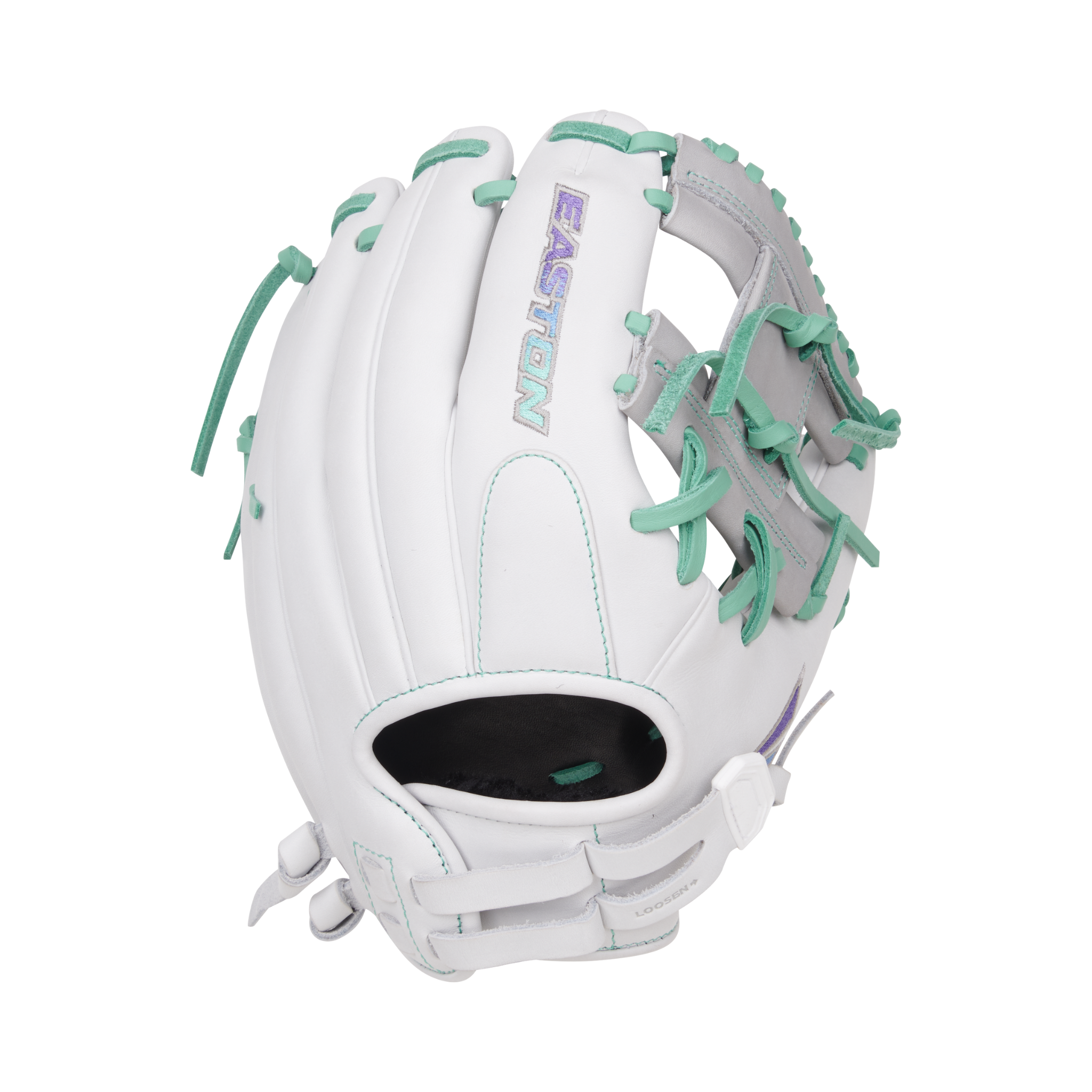 Detailed Back of Easton Fastpitch Softball Glove