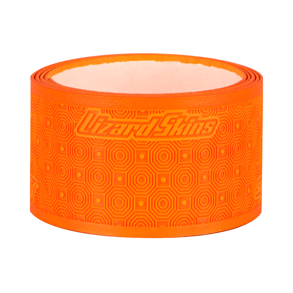 Lizard Skins DSP Lacrosse Grip Tape V2 in Tangerine, 99 cm, featuring a textured design for optimal grip and hand movement.