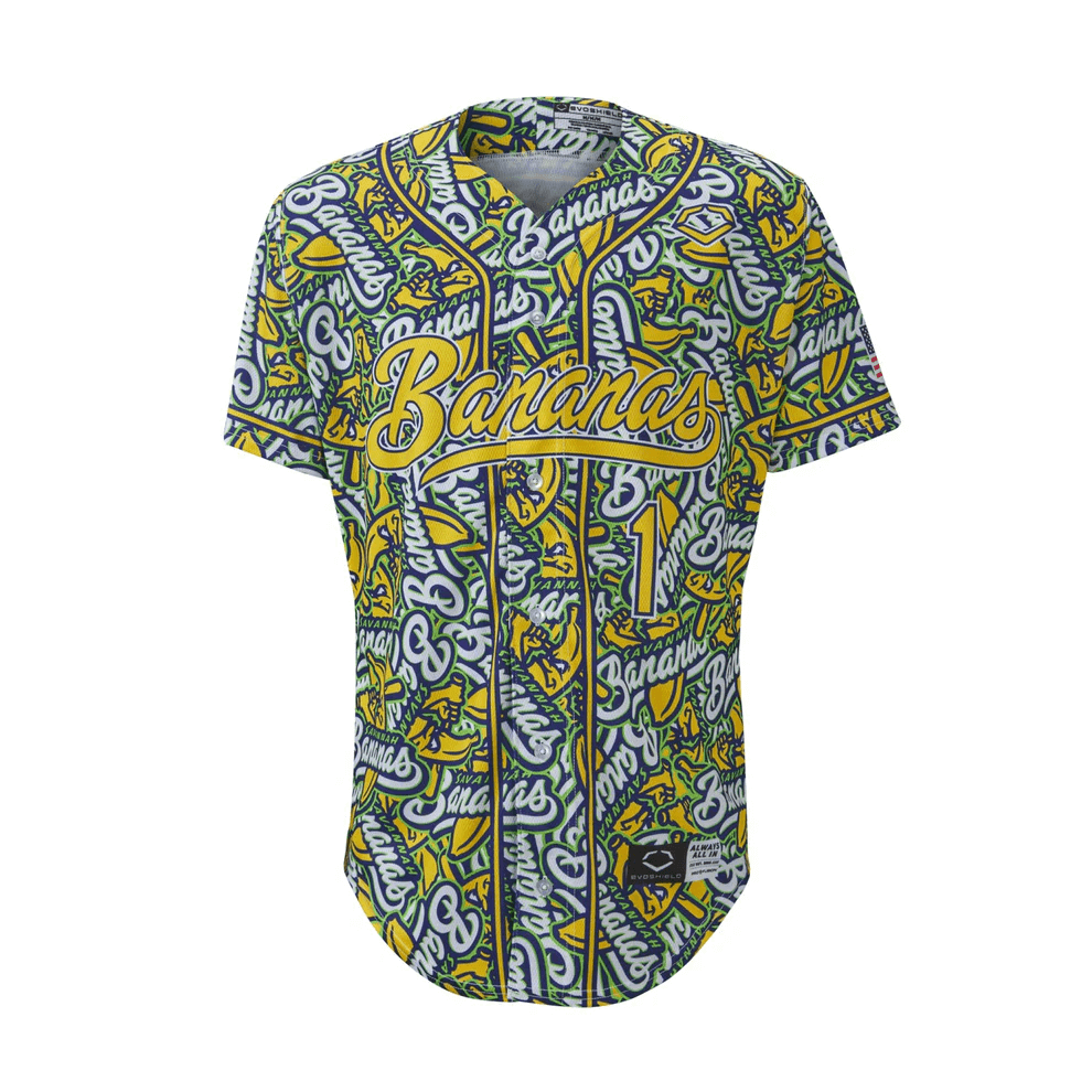 ウェア banana Evoshield Adult Bananas Replica Jersey Print