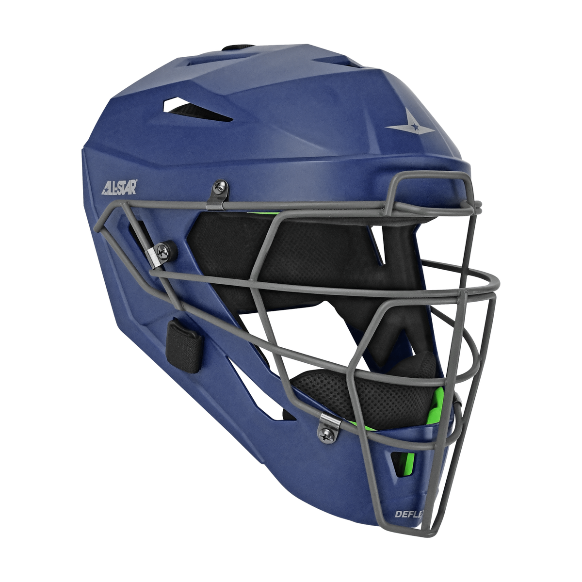 All-Star MVP-Pro LT catcher’s helmet in navy – component detail