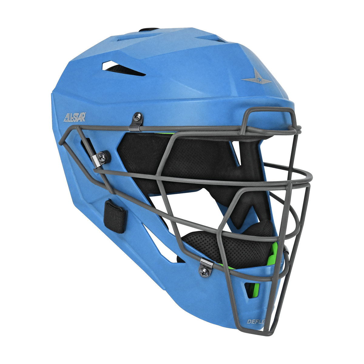 All-Star MVP-Pro LT catcher’s helmet in sky blue – component detail