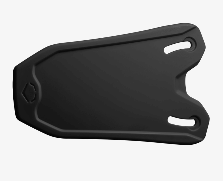 Evoshield XVT 2.0 Bilateral Face Shield - Matte Finish top view, showcasing sleek design and durable material.