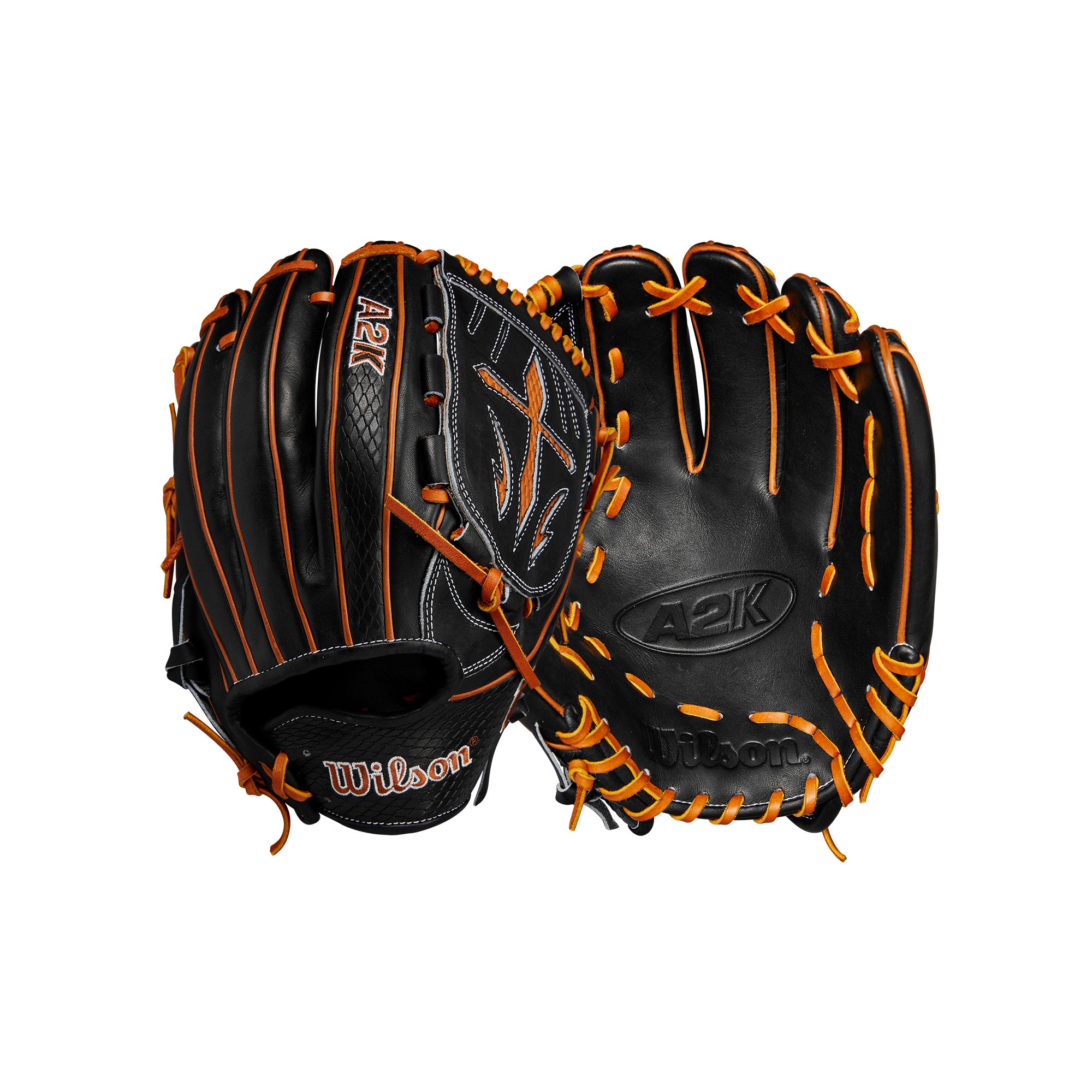 Wilson 2024 A2K B23 12" Pitcher's Baseball Glove Black/Saddle/Tan