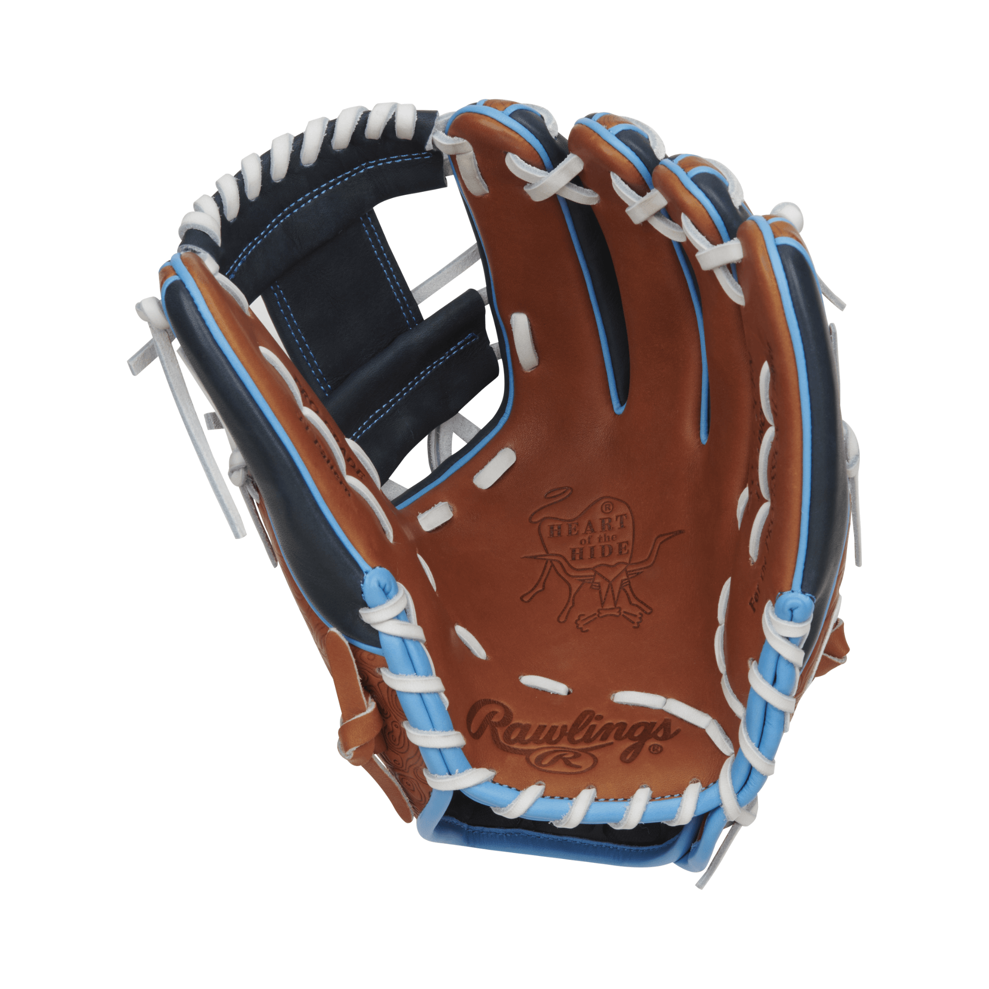 Rawlings Heart of the Hide Color Sync 8.0 Baseball Glove RPRO315-2GBN, 11.75-inch, RHT, featuring geo-print shell and hand-sewn welting.