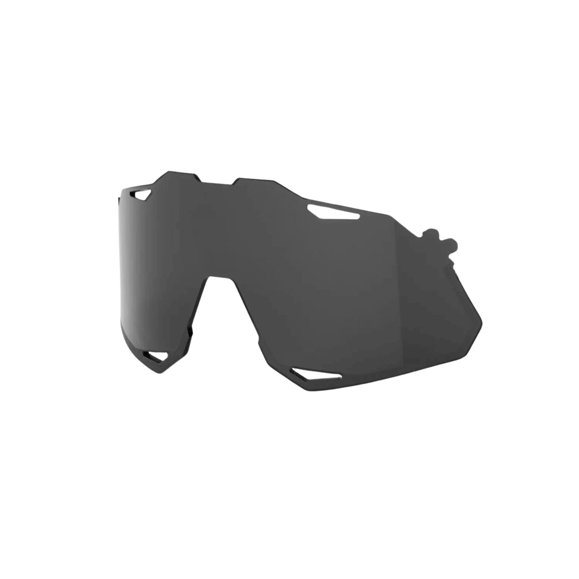 100% HYPERCRAFT XS Smoke Replacement Lens for baseball eyewear, featuring optimized glare reduction and UV protection.
