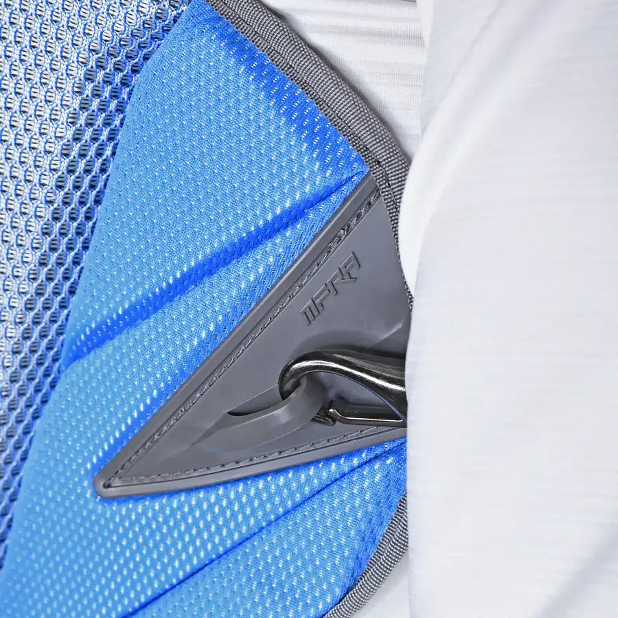Detail of All-Star MVP PRO PHX FATHERS DAY PRO SERIES Medium chest protector with mesh fabric and 3DU BAR® technology insert.