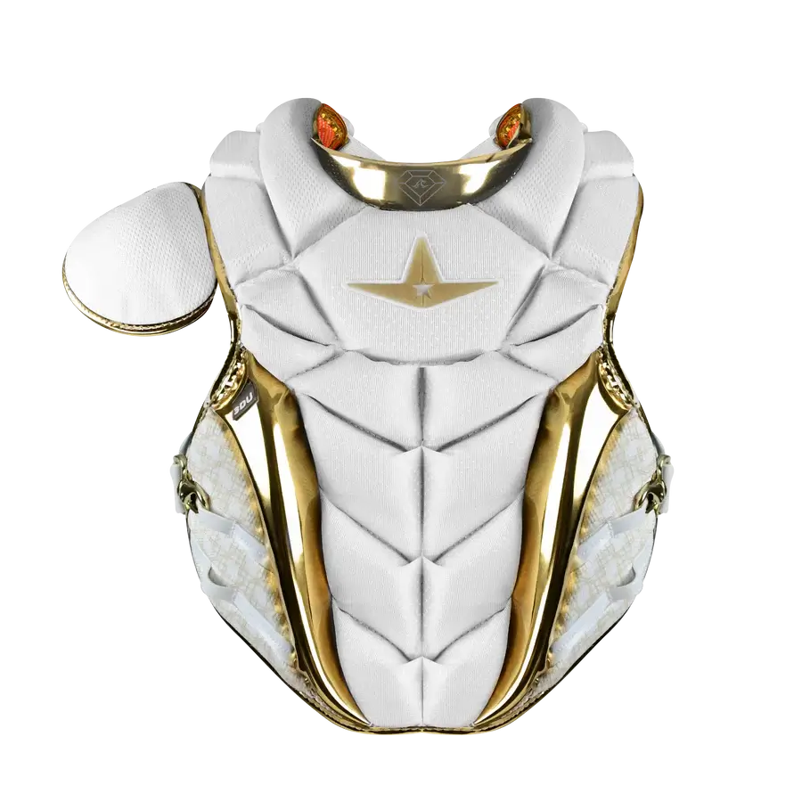 All-Star MVP PRO PHX White Gold Diamond Collection Catchers Set Adult chest protector