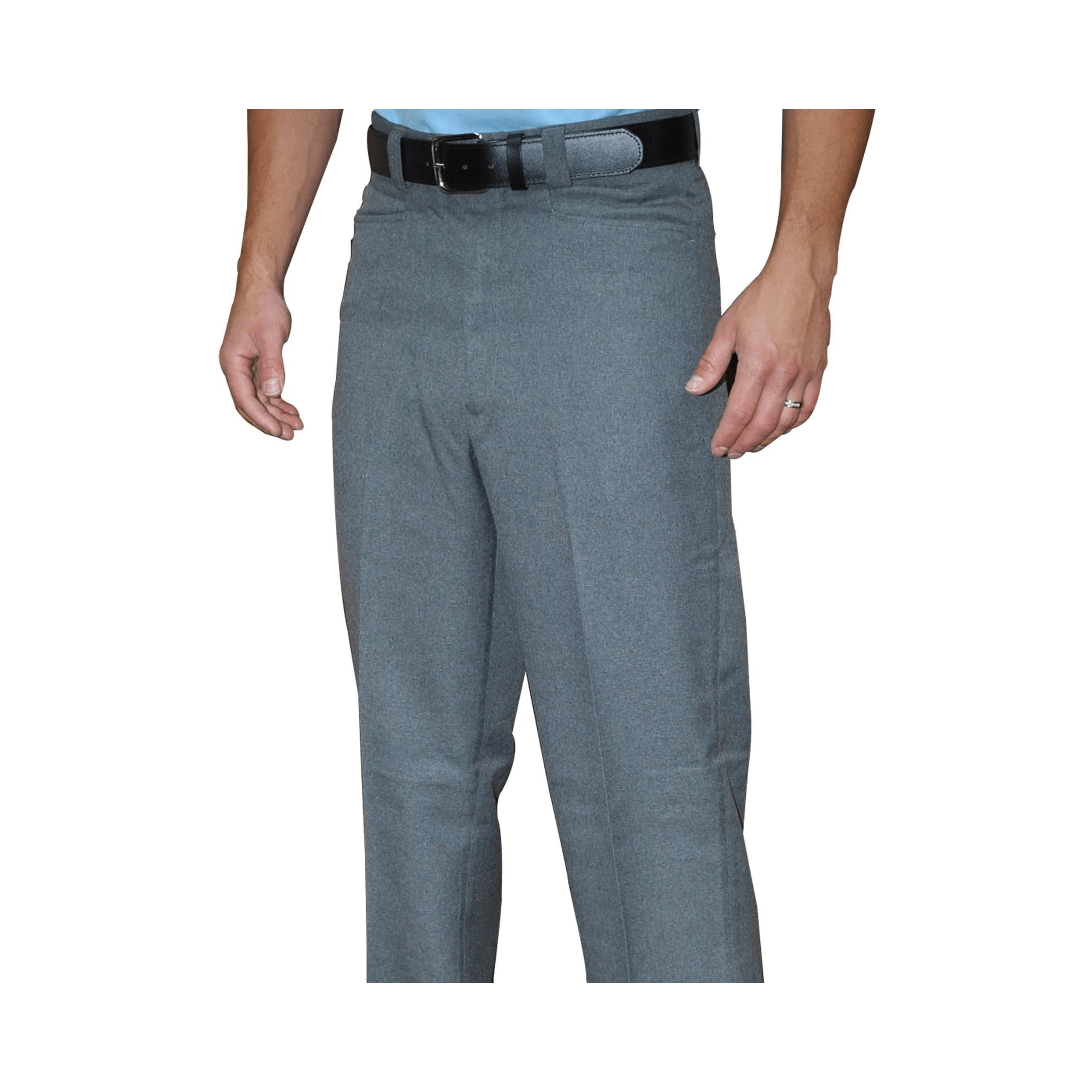 alt=Smitty Flat Front Combo Pants in Heather Grey