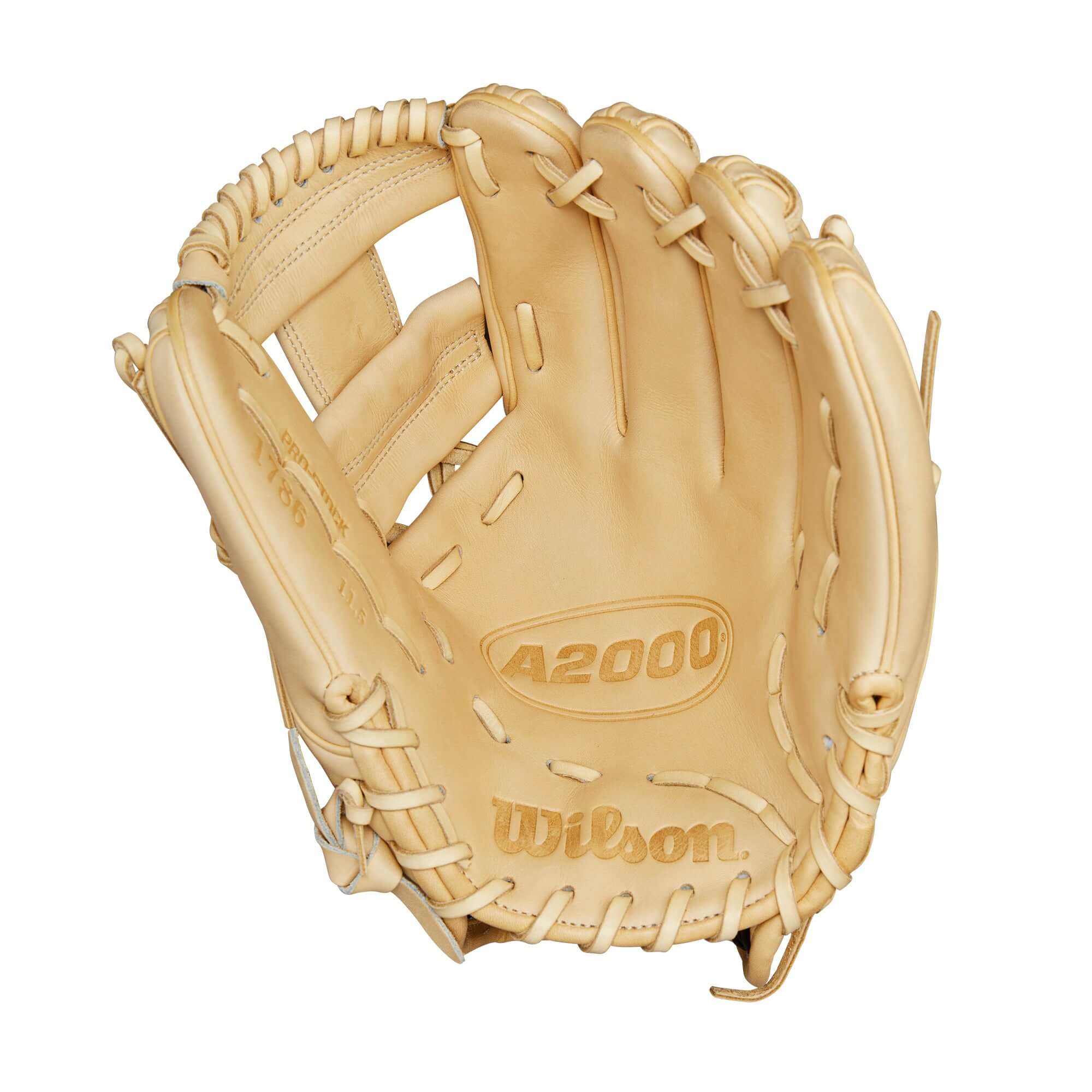 Wilson Classics Series A2000 1786 Infield Glove Blonde 11.5” with H-Web for elite infielders emphasizing premium feel and durability