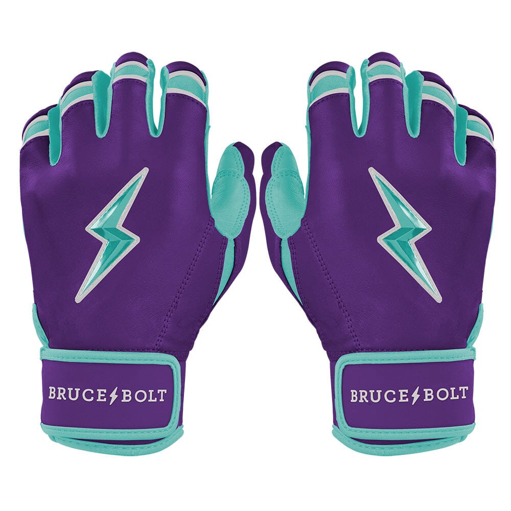 Bruce Bolt Ketel Marte signature short cuff youth batting gloves purple, pair