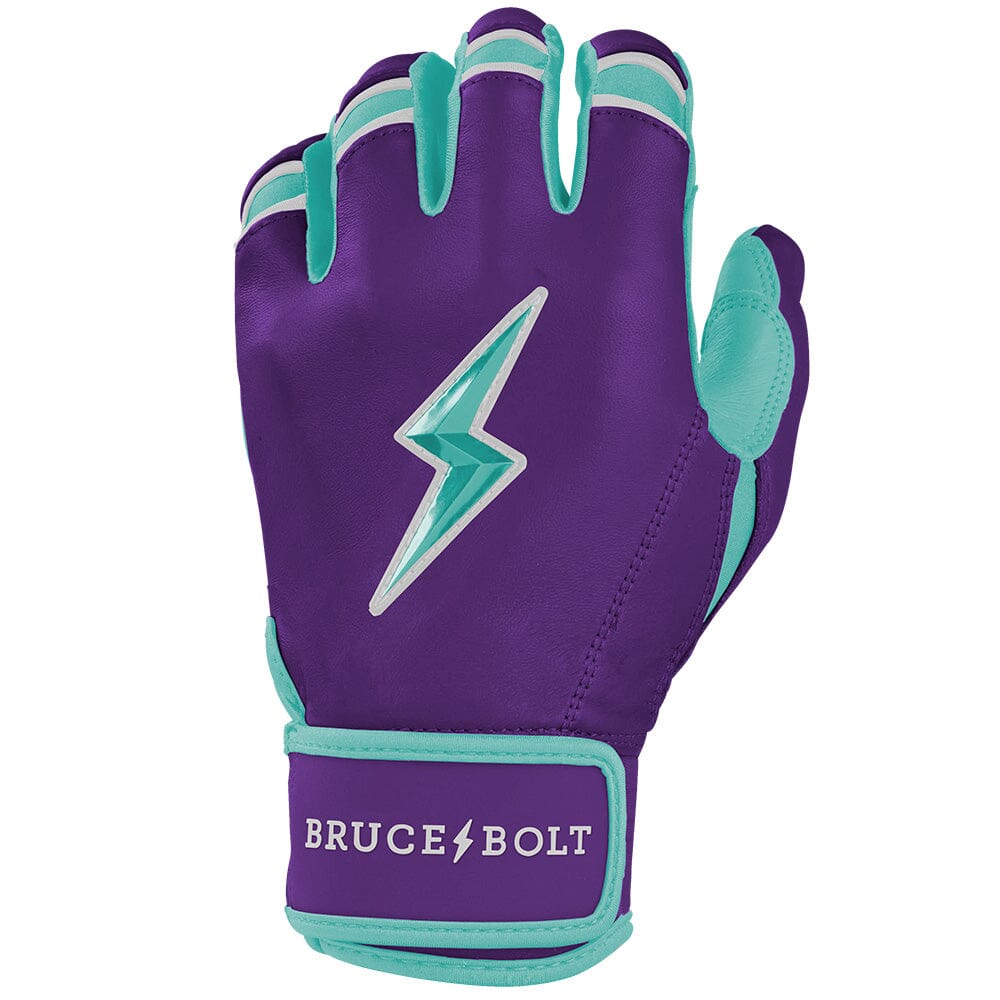 Bruce Bolt Ketel Marte signature short cuff youth batting gloves purple, right glove