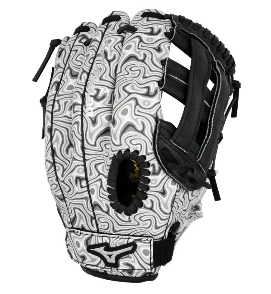 GPP1151Y3P Prospect BB 11.5" Printed Baseball Glove with unique swirl pattern design.