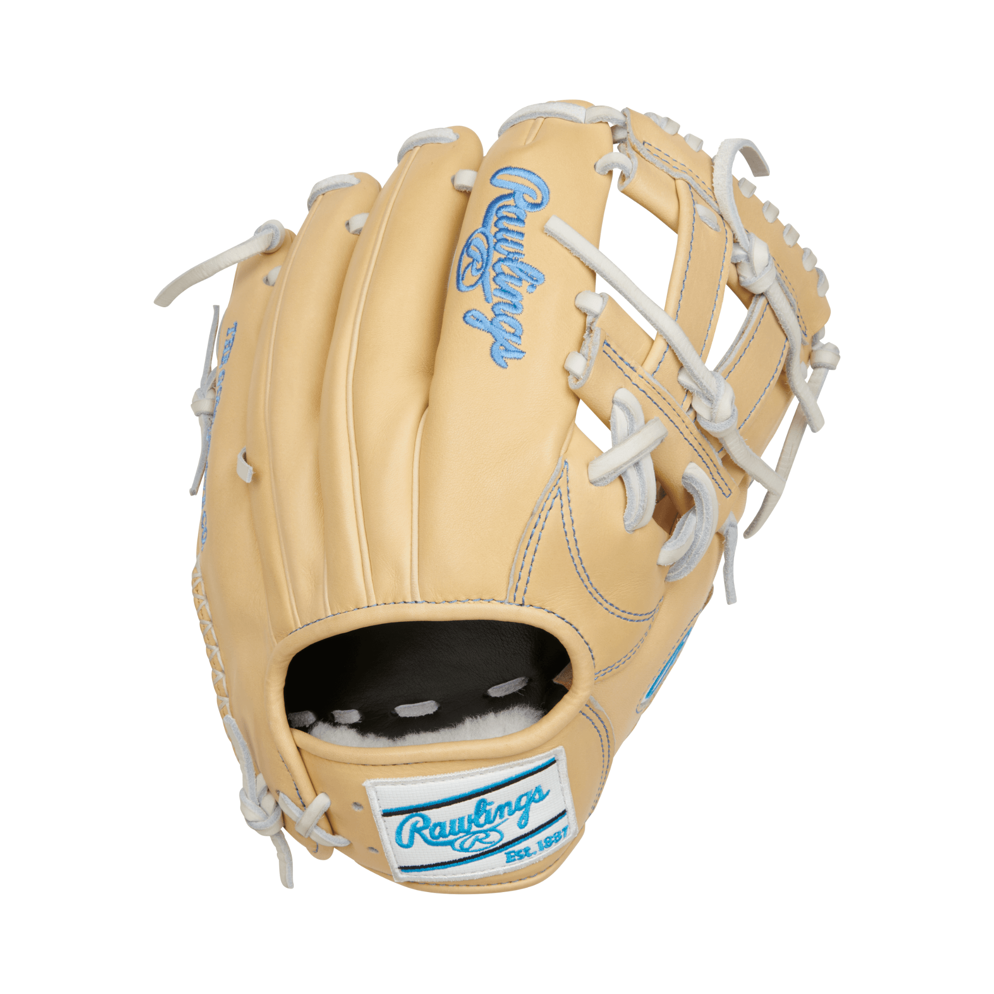 Rawlings Pro Preferred 11.5" RHT infield baseball glove made from high-quality kip leather, featuring a sleek design.