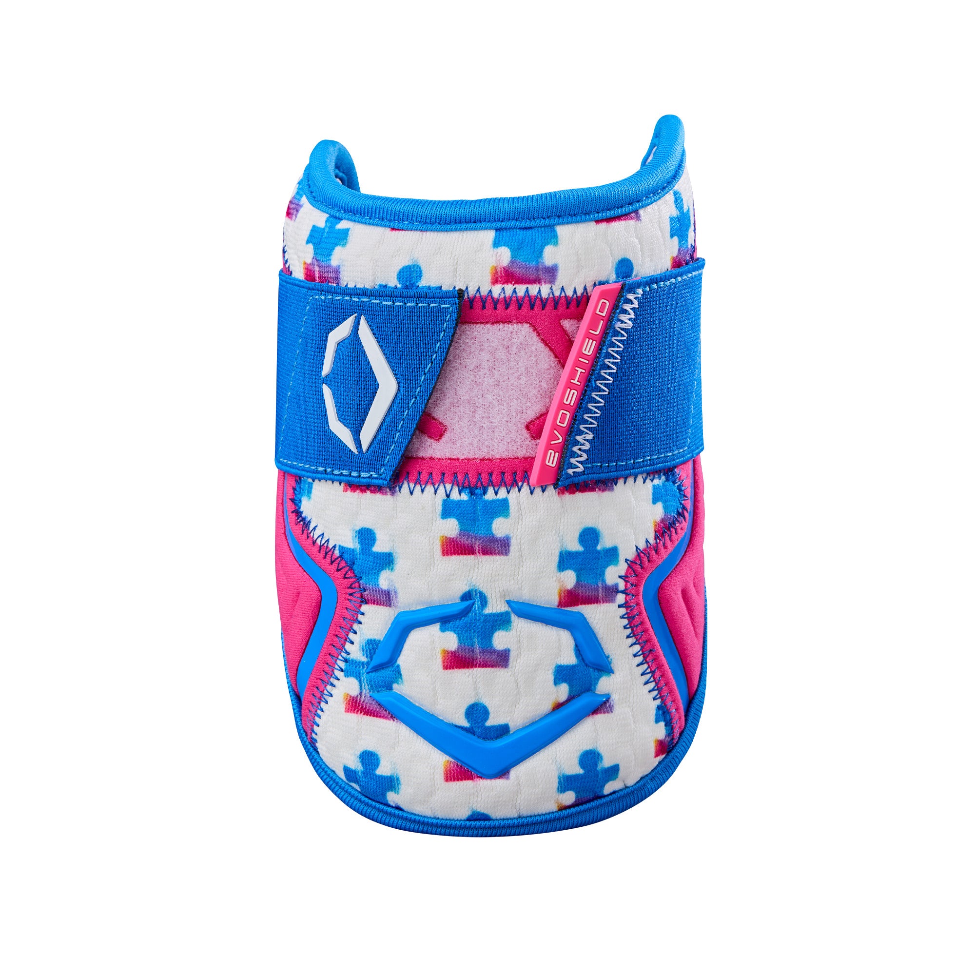 Evoshield X-SRZ Love the Moment Batter's Elbow Guard - White / Royal / Scarlet