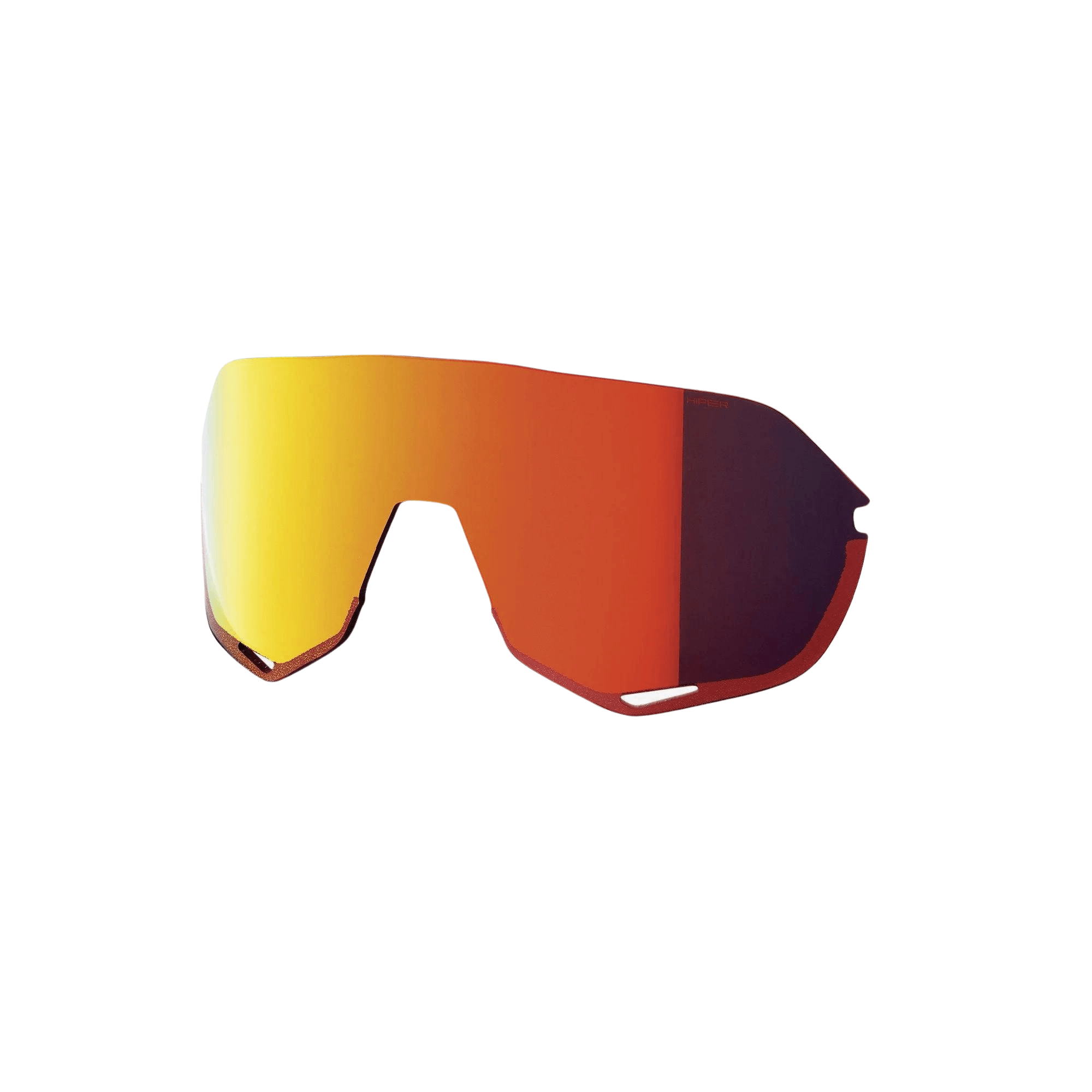 100% S2 replacement lens in HiPER red multilayer mirror with 23% light transmission, Cat 2 filter, and sleek design.