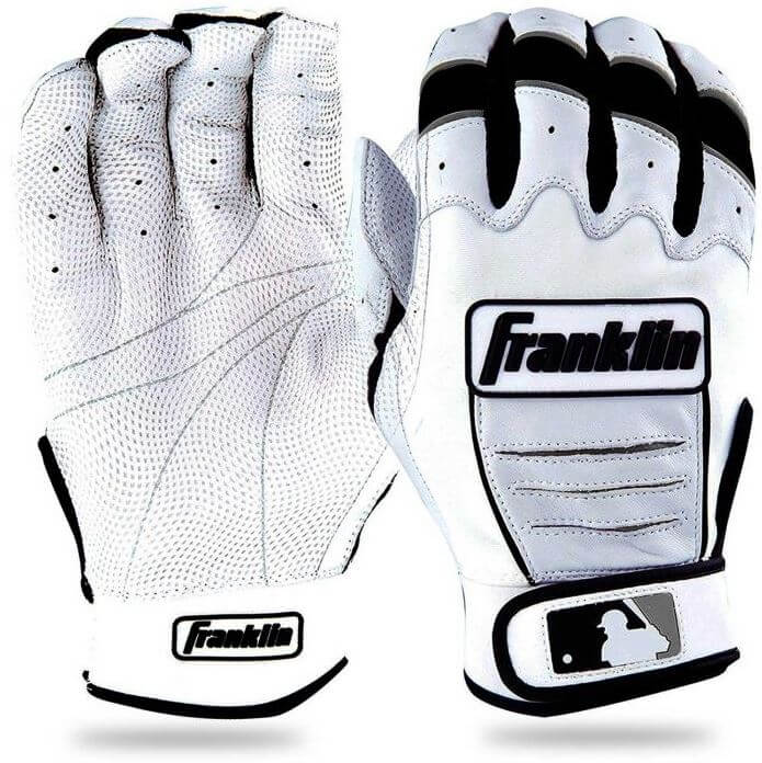 Franklin CFX Pro Batting Gloves - Pearl w/Black Piping