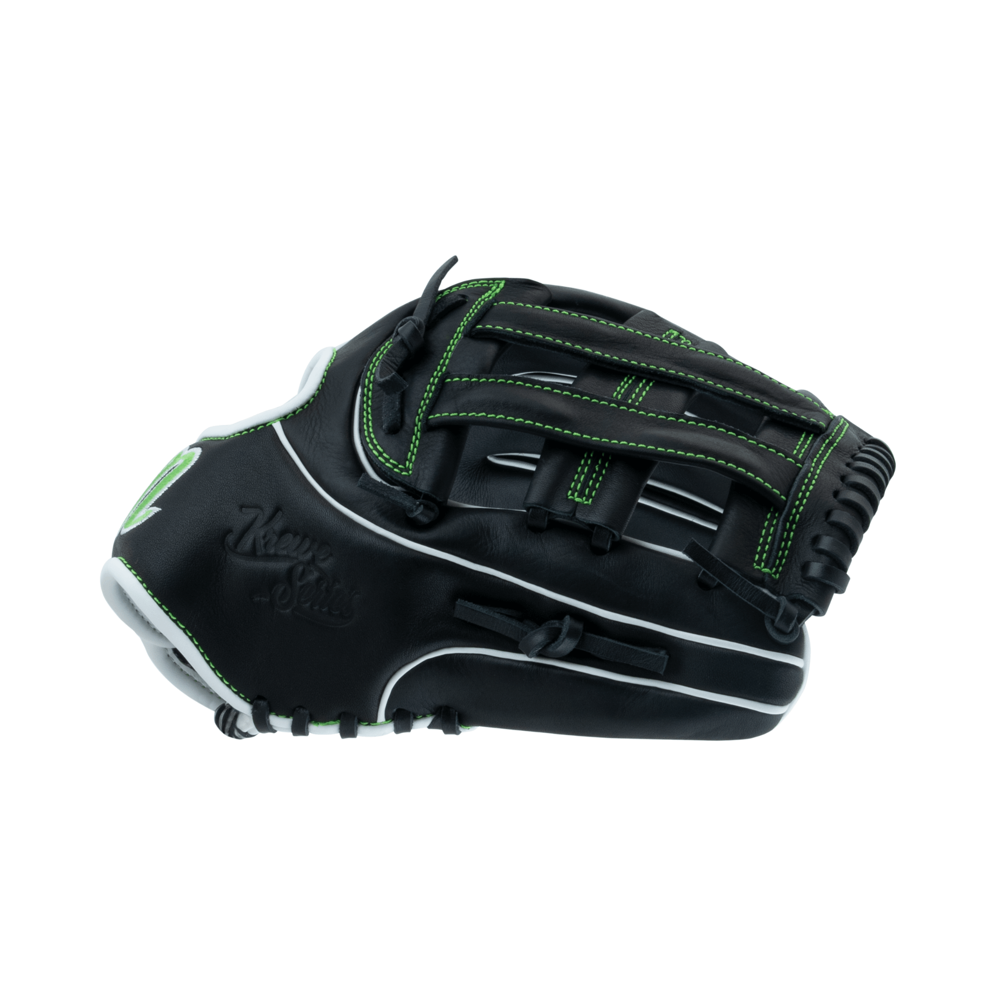 Marucci Krewe Series 45A3 12" H Web Mitt featuring smooth cowhide leather and M Type Fit System for comfort.