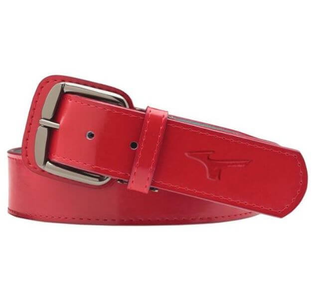 Mizuno Classic Belt with smooth leather strap and tonal stitched edges