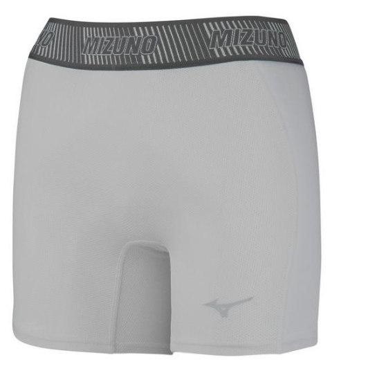 Mizuno Girls Aero Vent Padded Sliding Short Grey