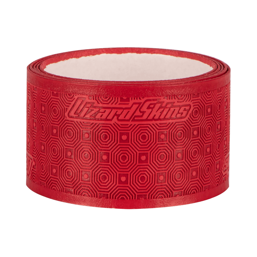Lizard Skins DSP Lacrosse Grip Tape V2 in Red, 99 cm, featuring a textured surface for enhanced grip and mobility.