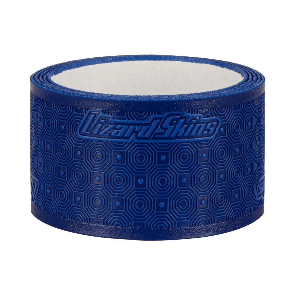 Lizard Skins DSP Lacrosse Grip Tape V2 in blue, 99 cm length, featuring textured surface for improved grip and mobility.