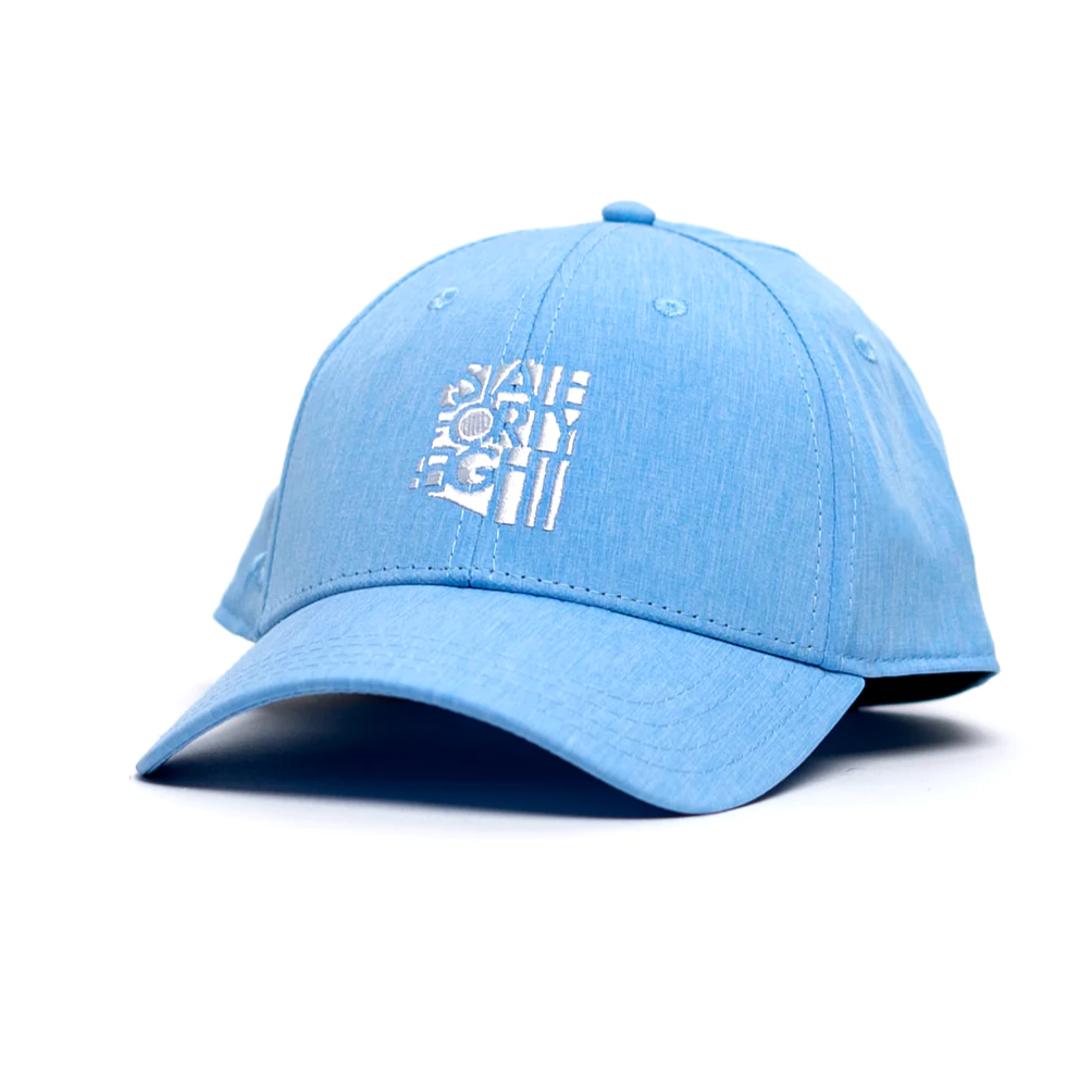 State Forty Eight Curved Snapback Classic Baby Blue And White
