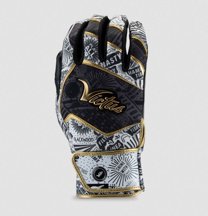 Victus Nox Batting Glove - Black/Gold