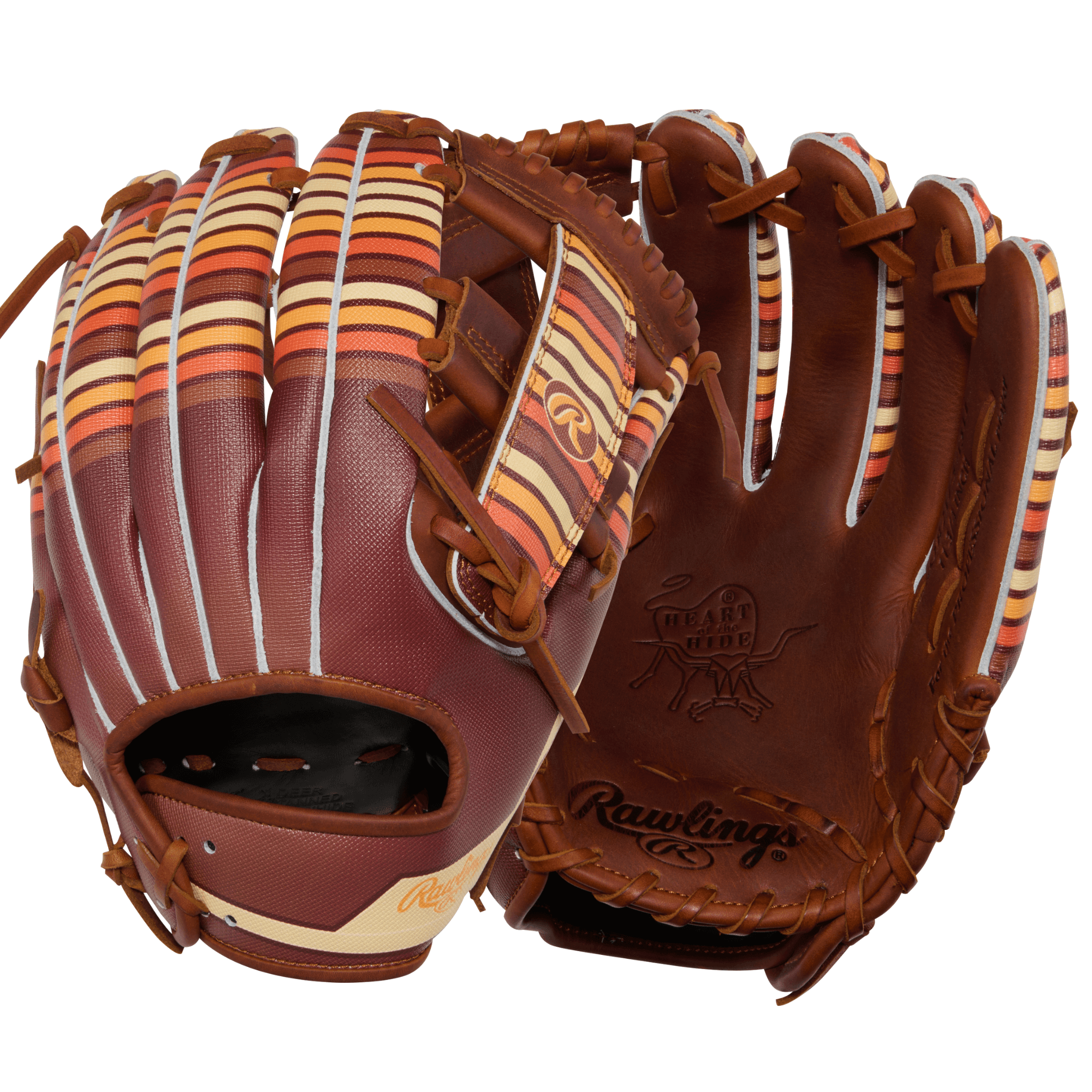 Front and back view of Rawlings December 2025 Gold Glove Club RGGC (GOTM) PROR2175-13TI 11.75" Baseball Glove.