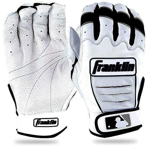 Franklin CFX Pro Batting Gloves - Pearl w/Black Piping