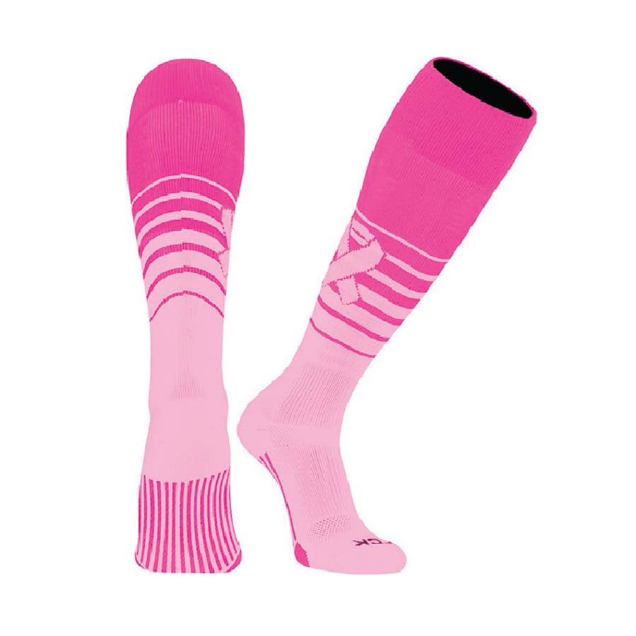 TCK Breaker Aware Breast Cancer Awareness Over the Calf Socks