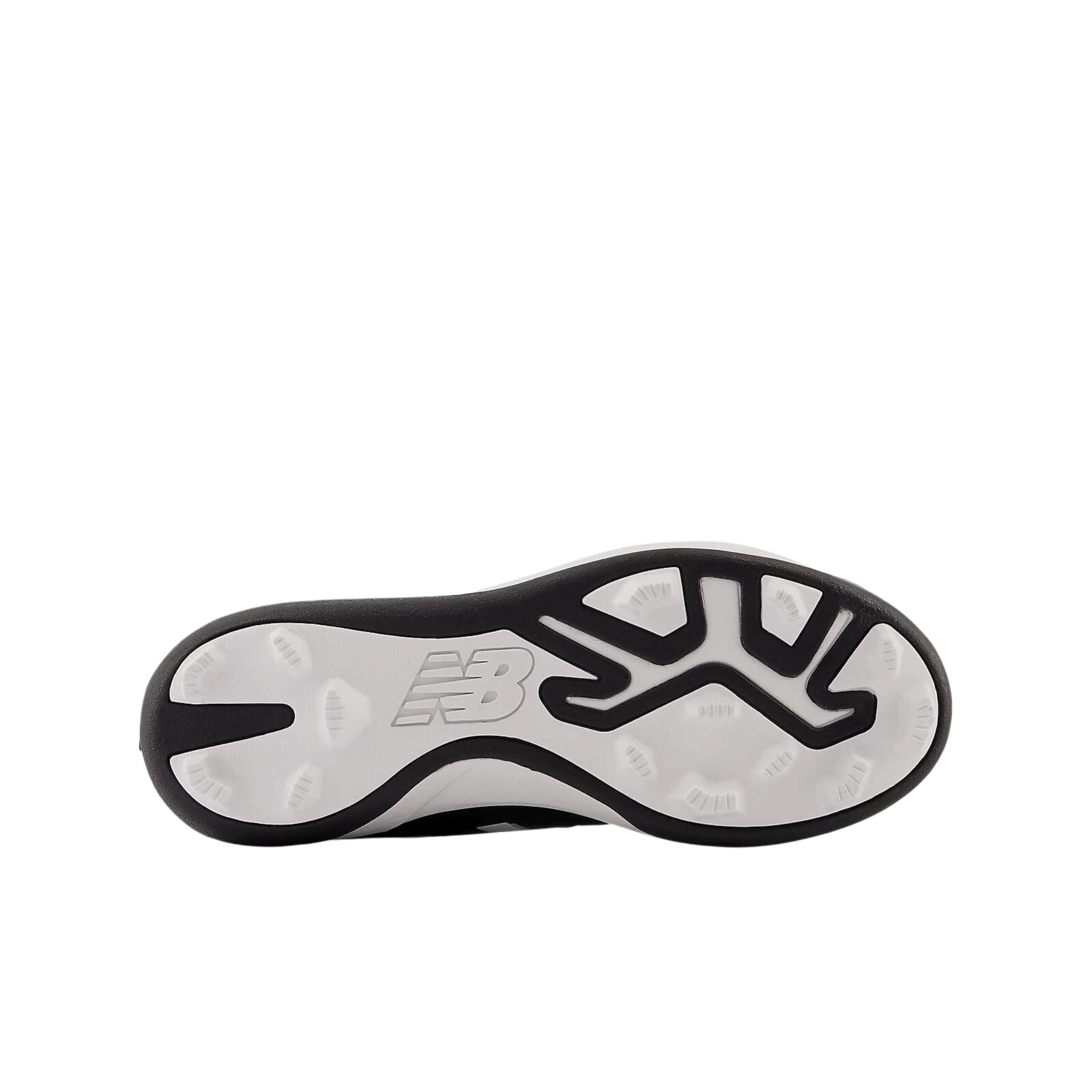 New Balance Kids' 3000 v6 rubber molded baseball cleat outsole featuring traction design and lightweight support.