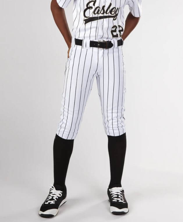 Evoshield Youth Salute White Knicker w/Black Pinstripe