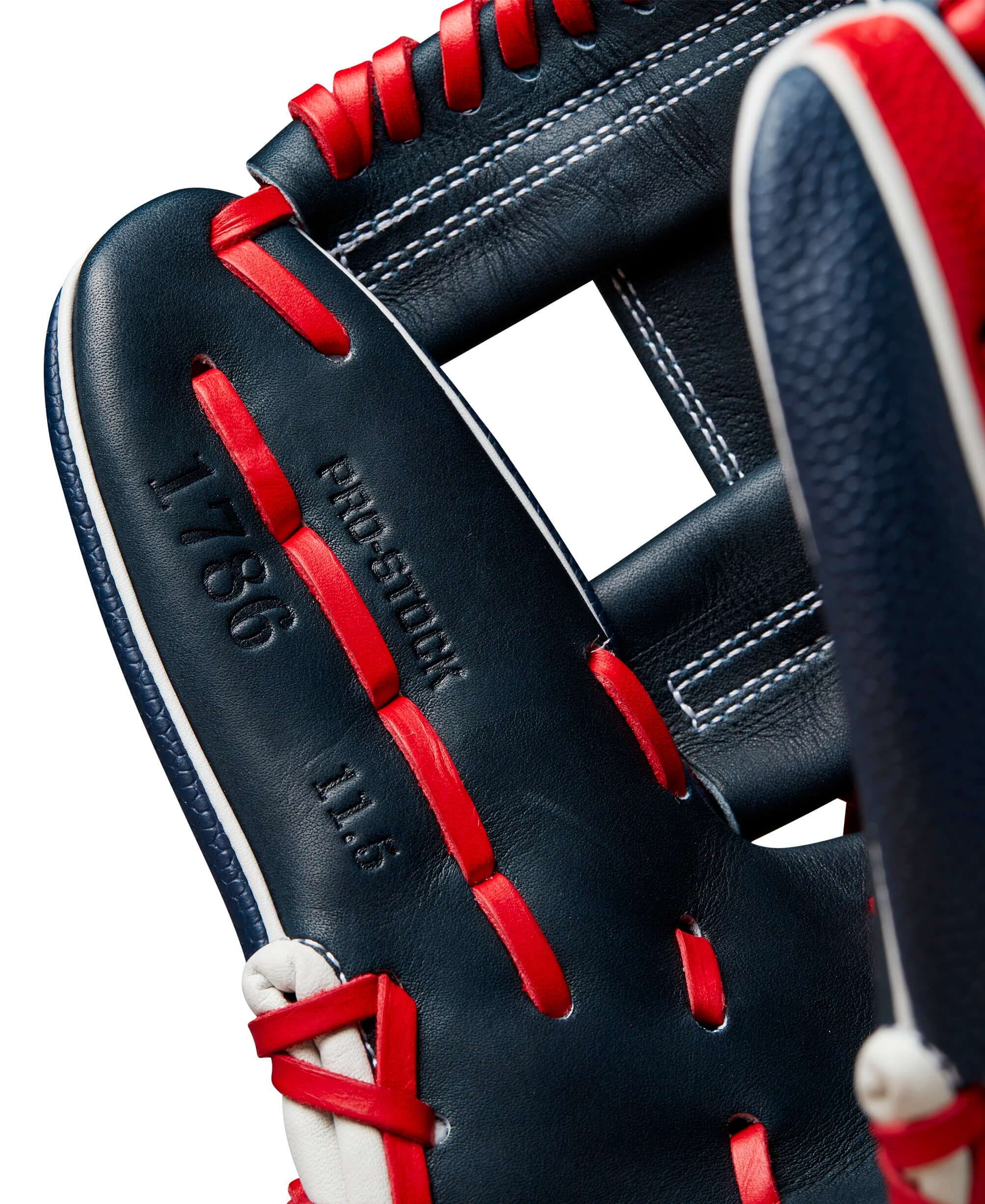 Wilson GOTM July 2024: A2000 1786 Nav/Red Glove