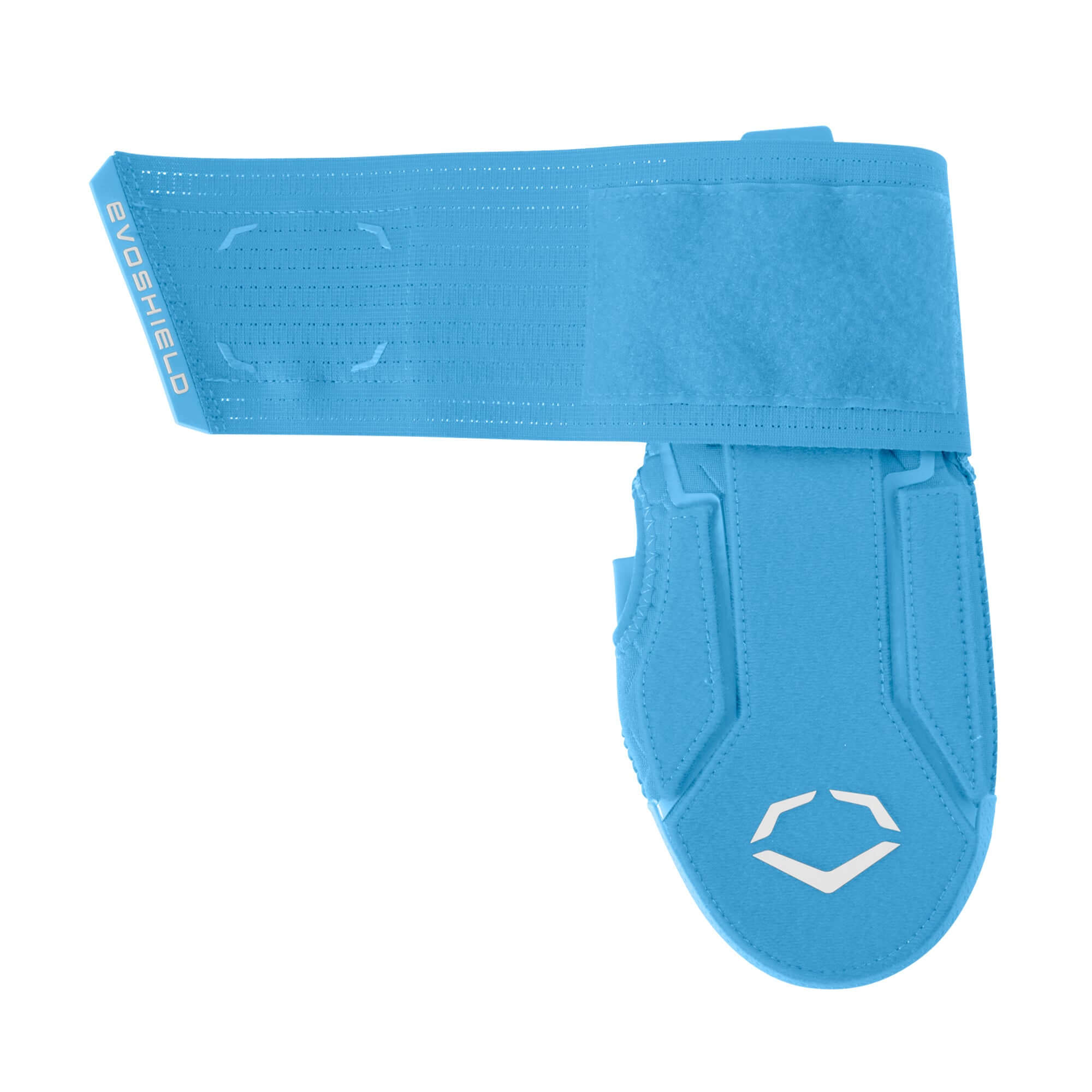 Evoshield Sliding Mitt 2.0 in blue for adult baseball players, featuring protective plates and hand insulation.