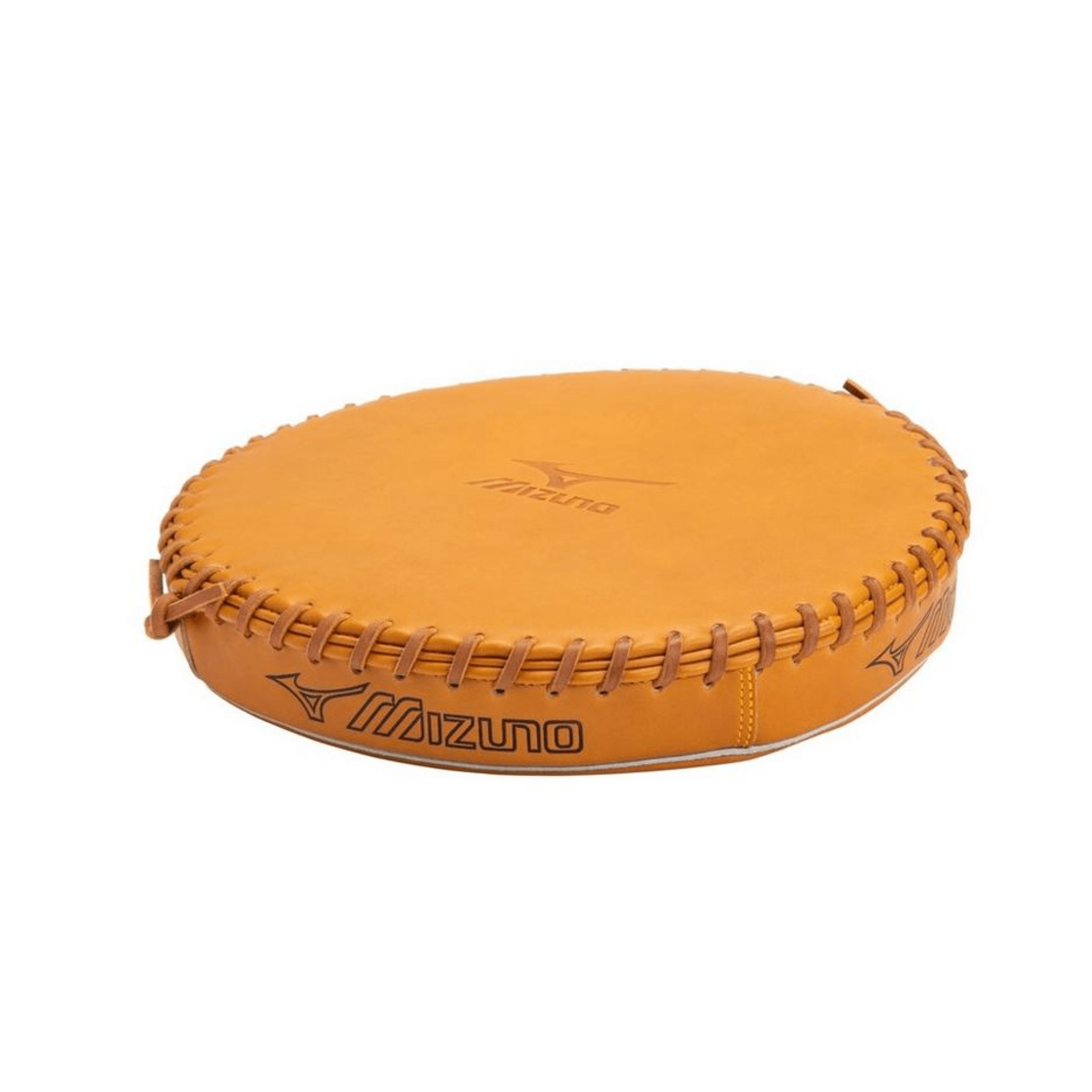 Mizuno Ball Glove Pounding Pad in British Racing Tan, designed to break in gloves while protecting the leather.