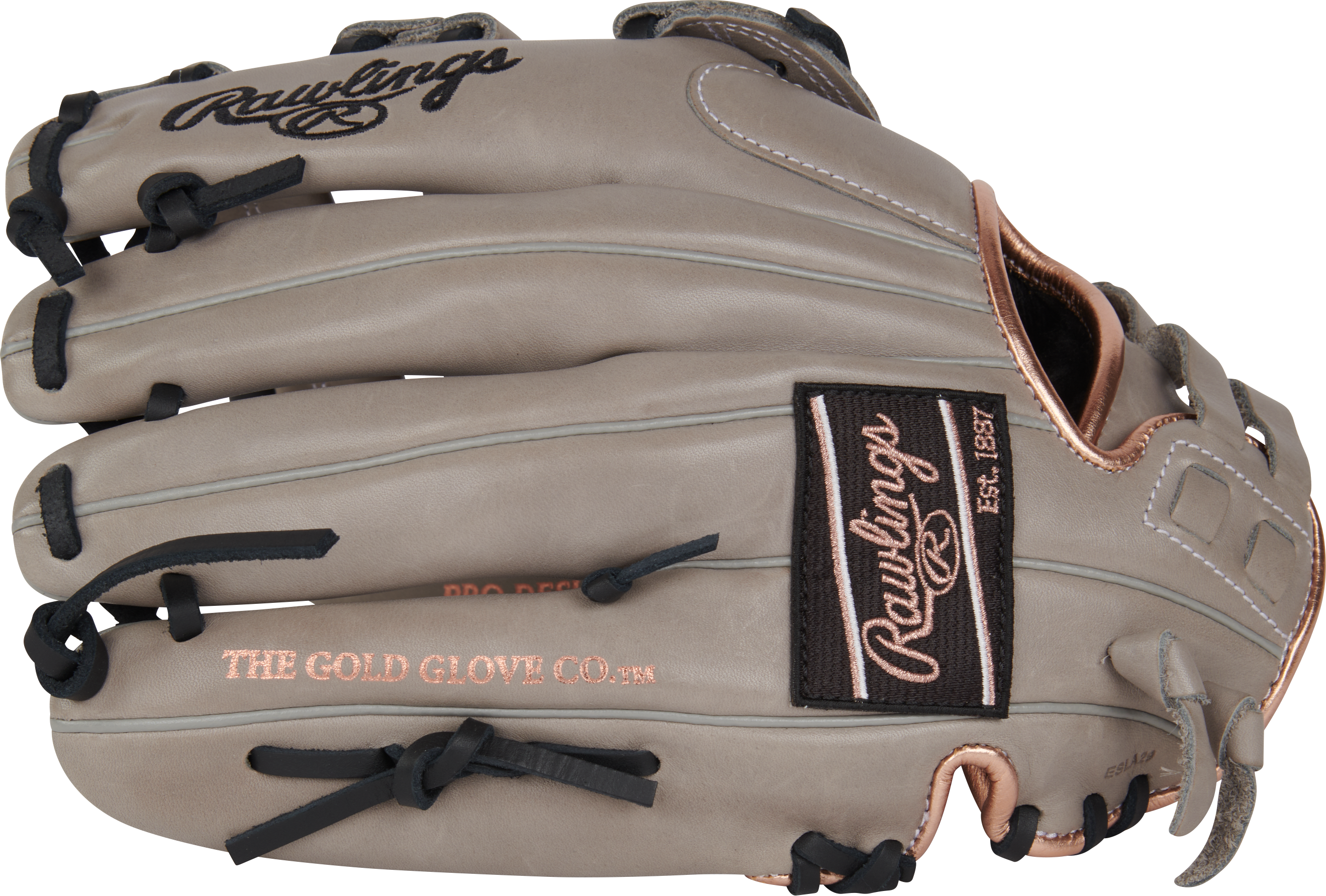 Rawlings R9 12-Inch Softball Glove fingers view full-grain leather utility fastpitch glove