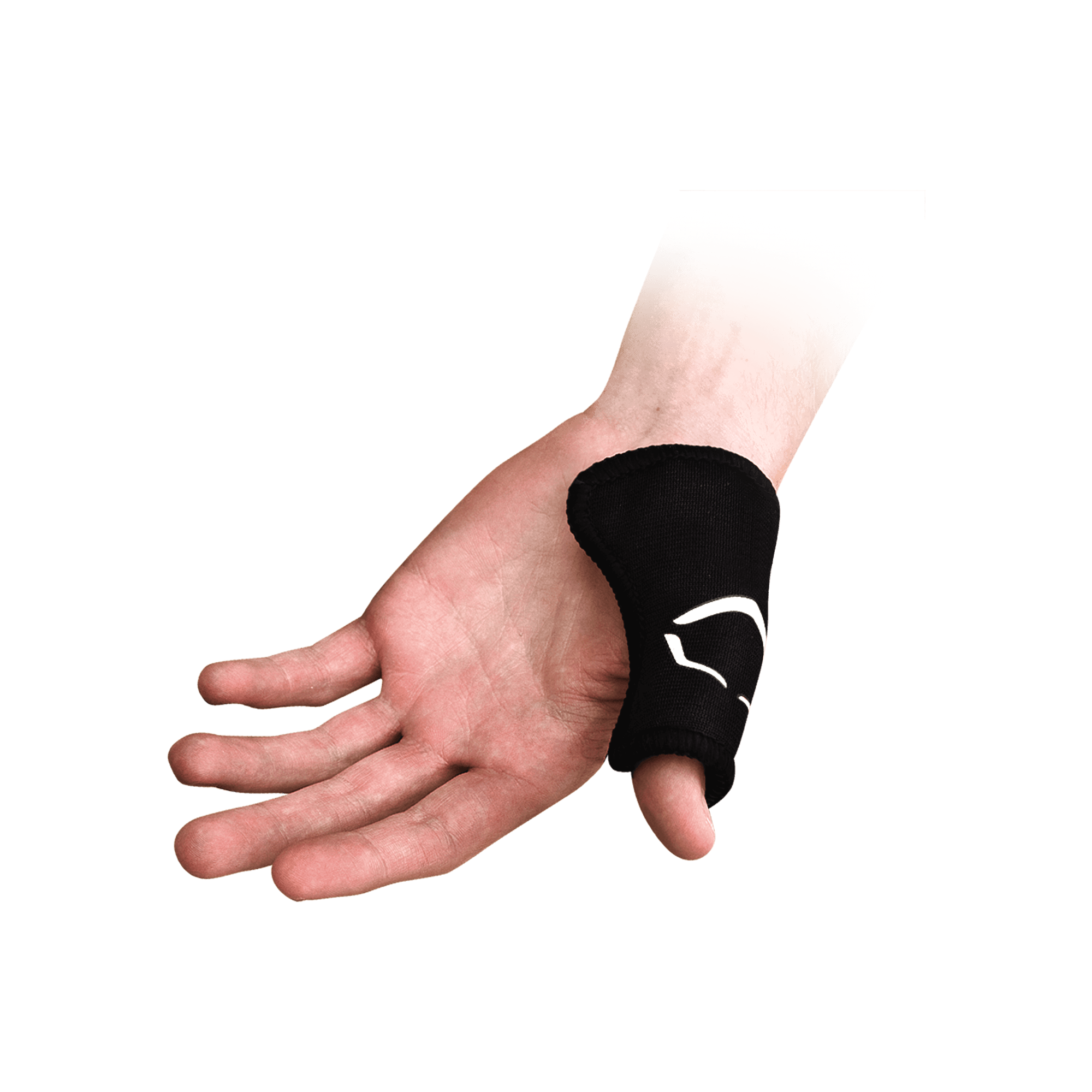 Evoshield Catcher's Thumb Guard Black, featuring Gel-to-Shell® Technology for custom fit protection