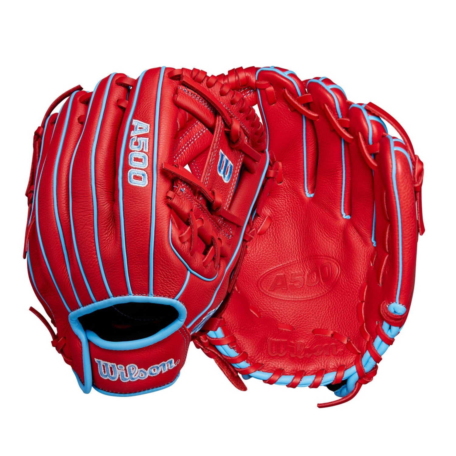 Wilson A500 Utility Youth Glove Red/Blue/White 11.5”