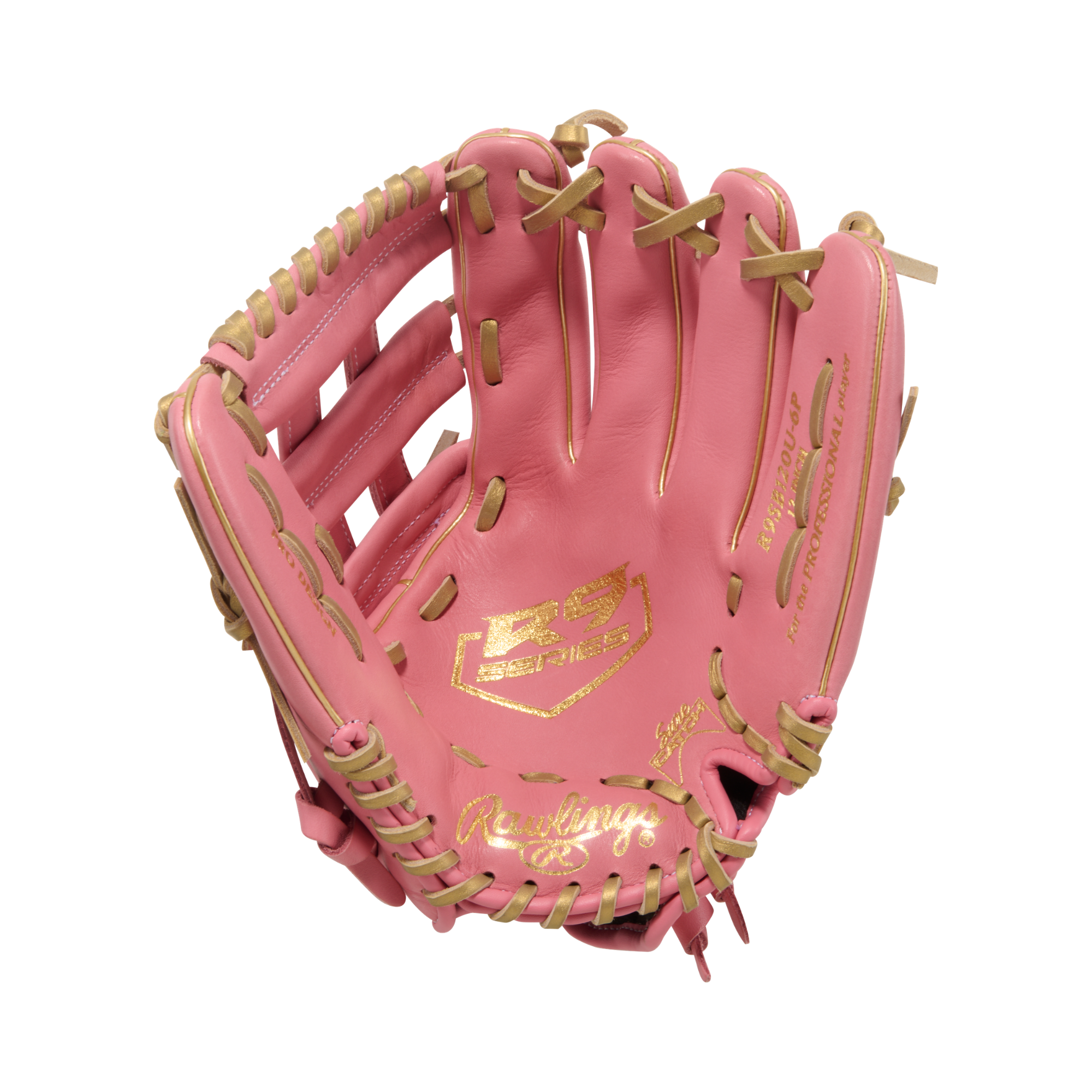 Rawlings R9 Softball 12-Inch Glove palm view R9SB120U-6P Pro H Web fastpitch glove