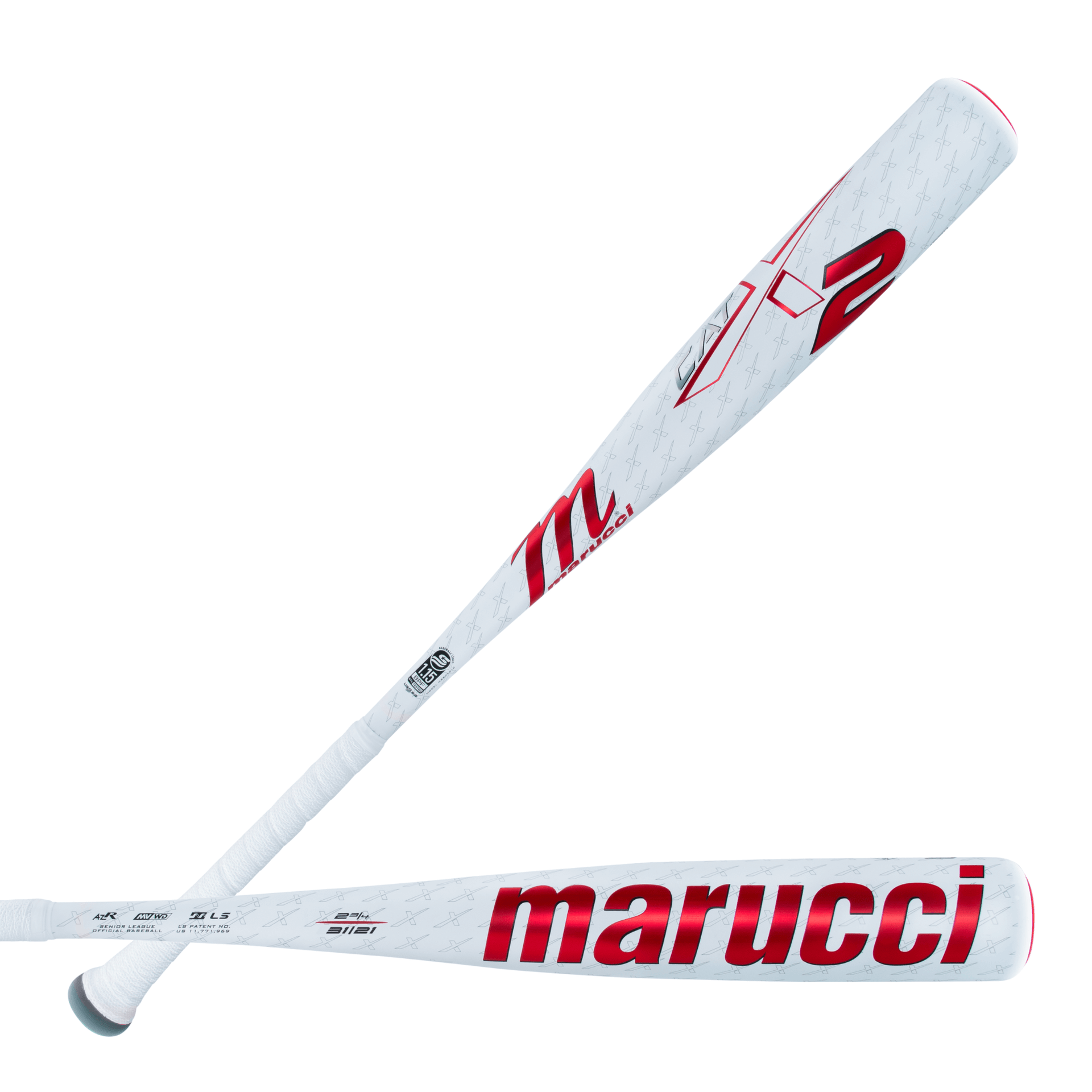 MARUCCI CATX Composite USSSA - Bate de béisbol de la Liga Senior, Barril de 2 3/4 Pulgadas, (-5, -8 y -10