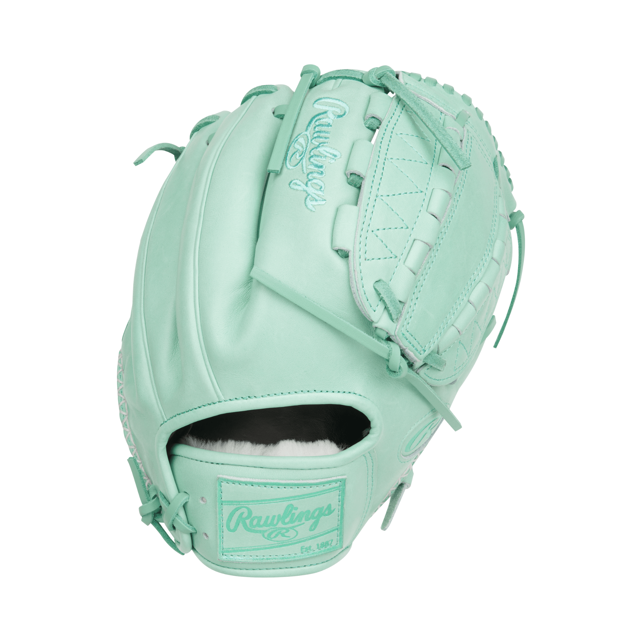 Rawlings Pro Preferred Mint 12" Pitcher's Glove - Back View