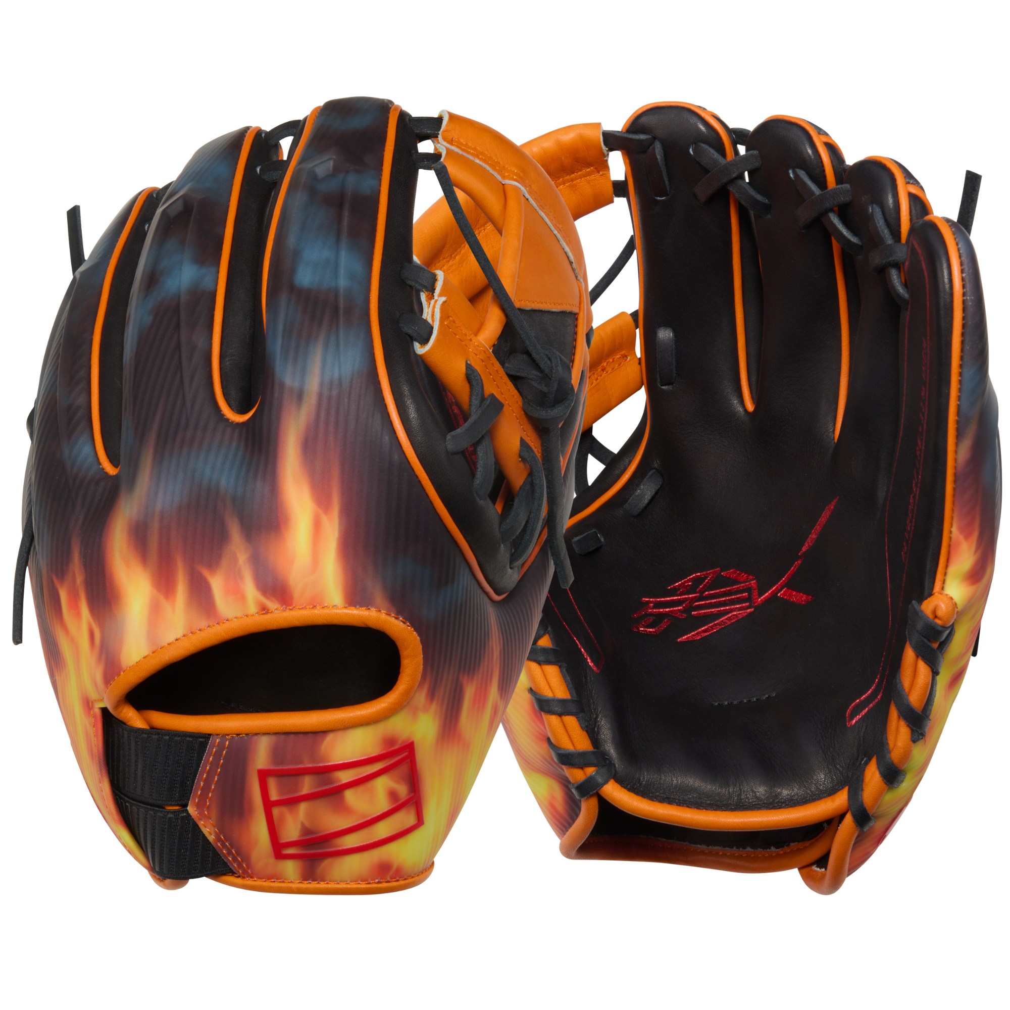 Back and palm view of Rawlings May 2025 Gold Glove Club REV1X Baseball Glove 11.75 inches.