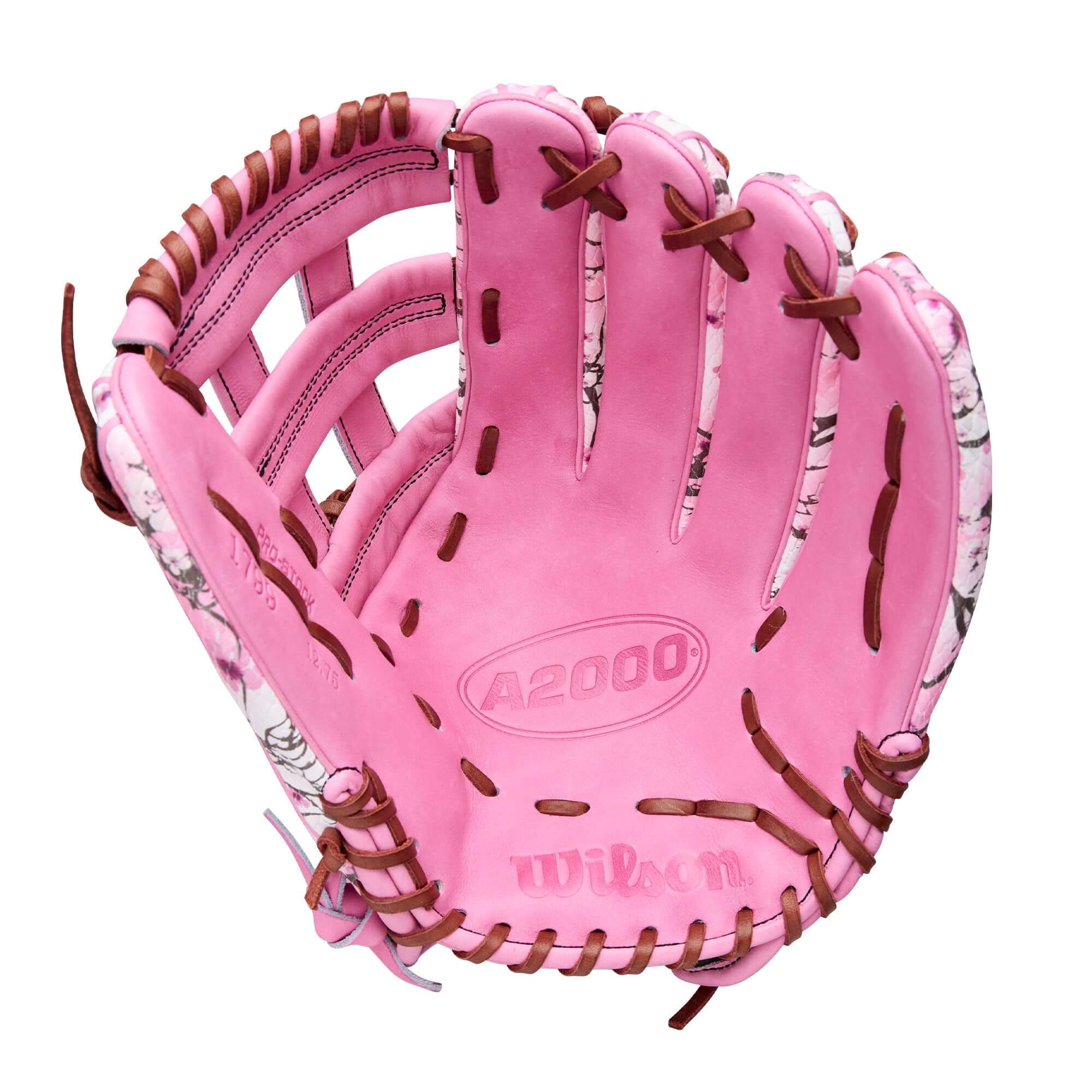 Wilson A2000 1799 GOTM September 2025 MJ Melendez pink baseball glove, stylish and durable for players.