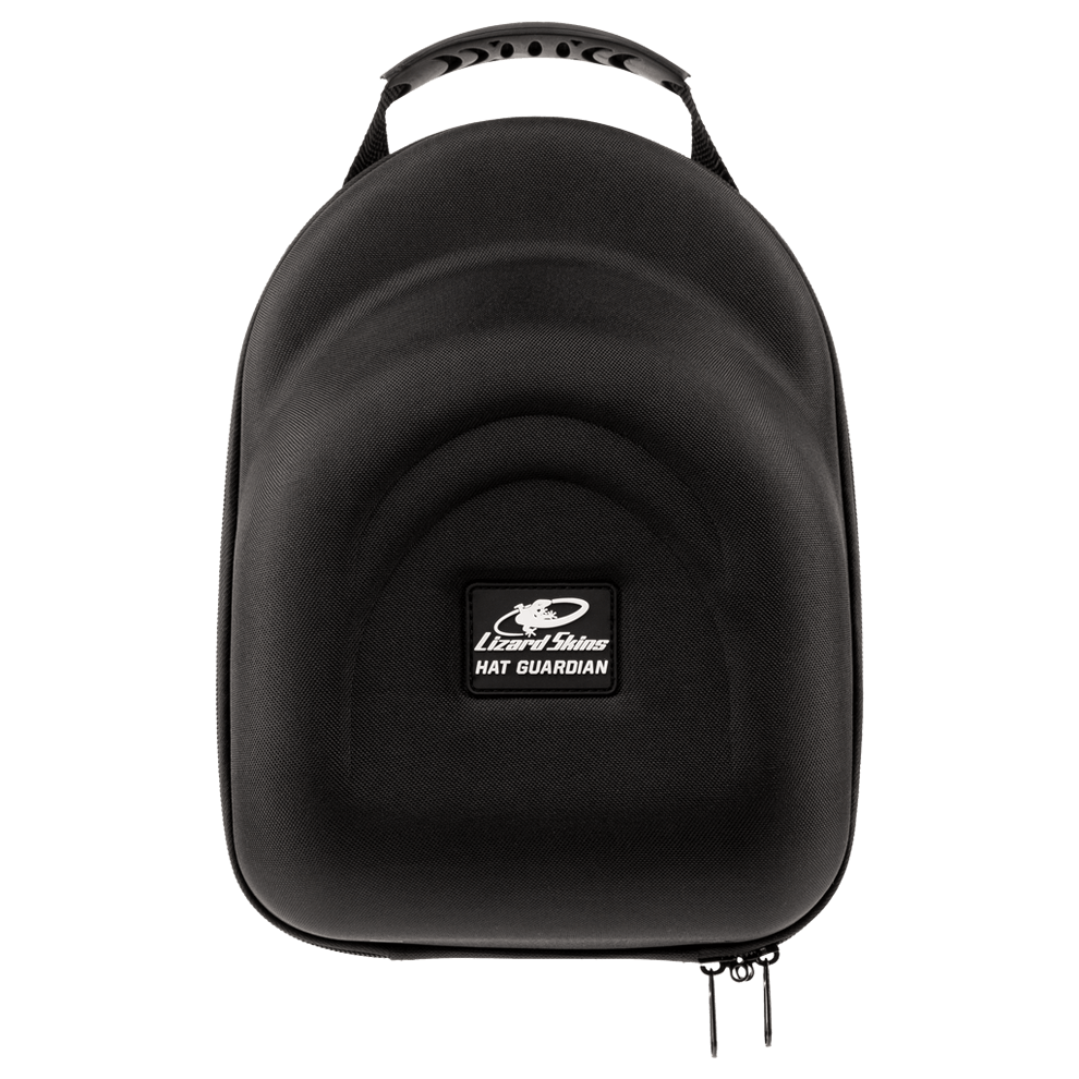 Lizard Skins Hat Guardian in jet black, crush-resistant EVA case designed for protecting up to 6 hats.