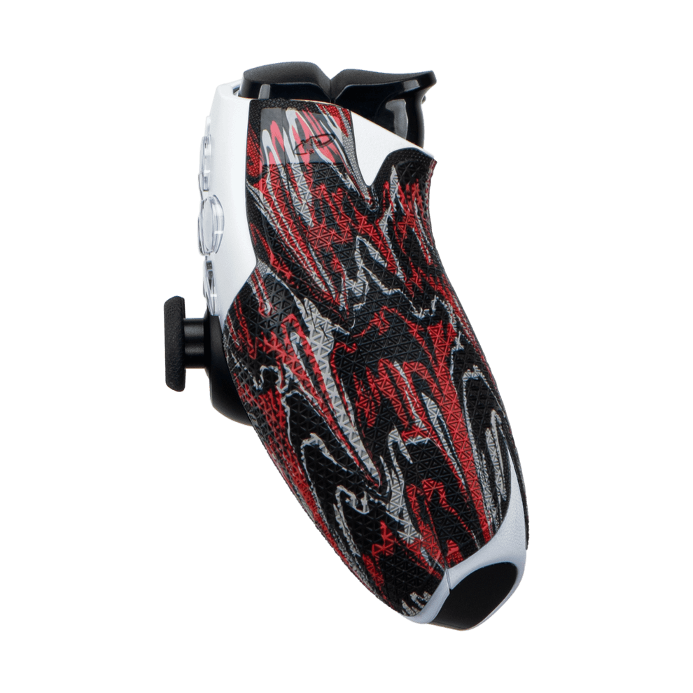 Lizard Skins DSP Controller Grip for PS5 in Wildfire Camo, showcasing textured slip-resistant design for enhanced comfort and control.