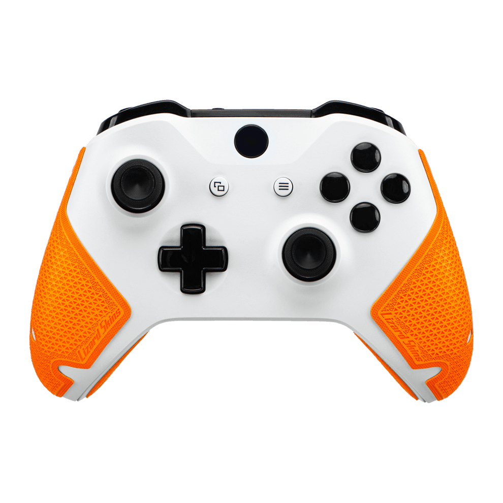 Lizard Skins DSP Controller Grip for Xbox One in tangerine, offering slip-resistant and textured comfort.