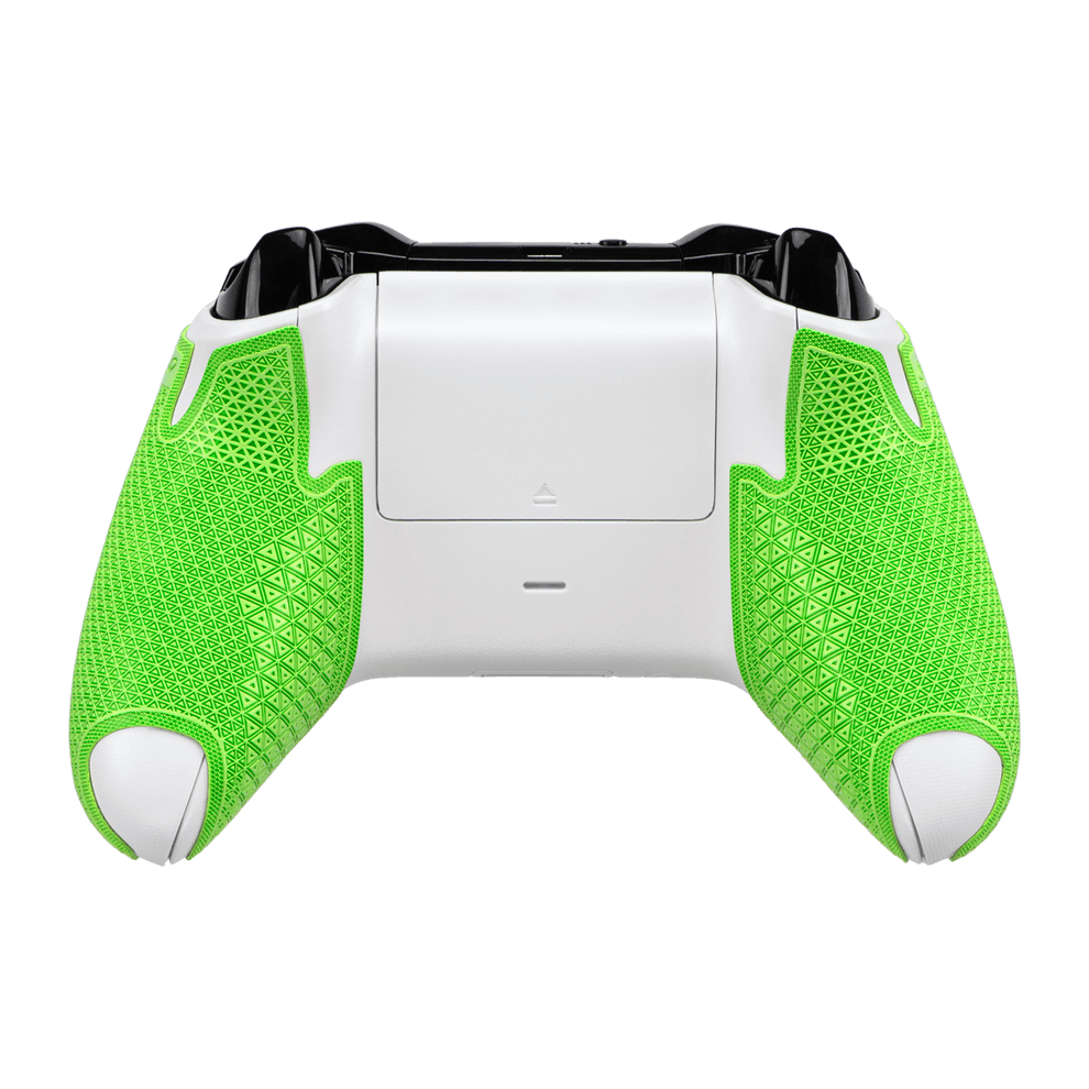 Lizard Skins DSP Controller Grip for Xbox One in emerald green, showcasing textured grip and ergonomic design.