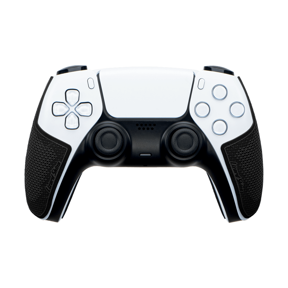 Lizard Skins DSP Controller Grip in Jet Black for PlayStation 5, showcasing optimal textures for enhanced gaming performance.