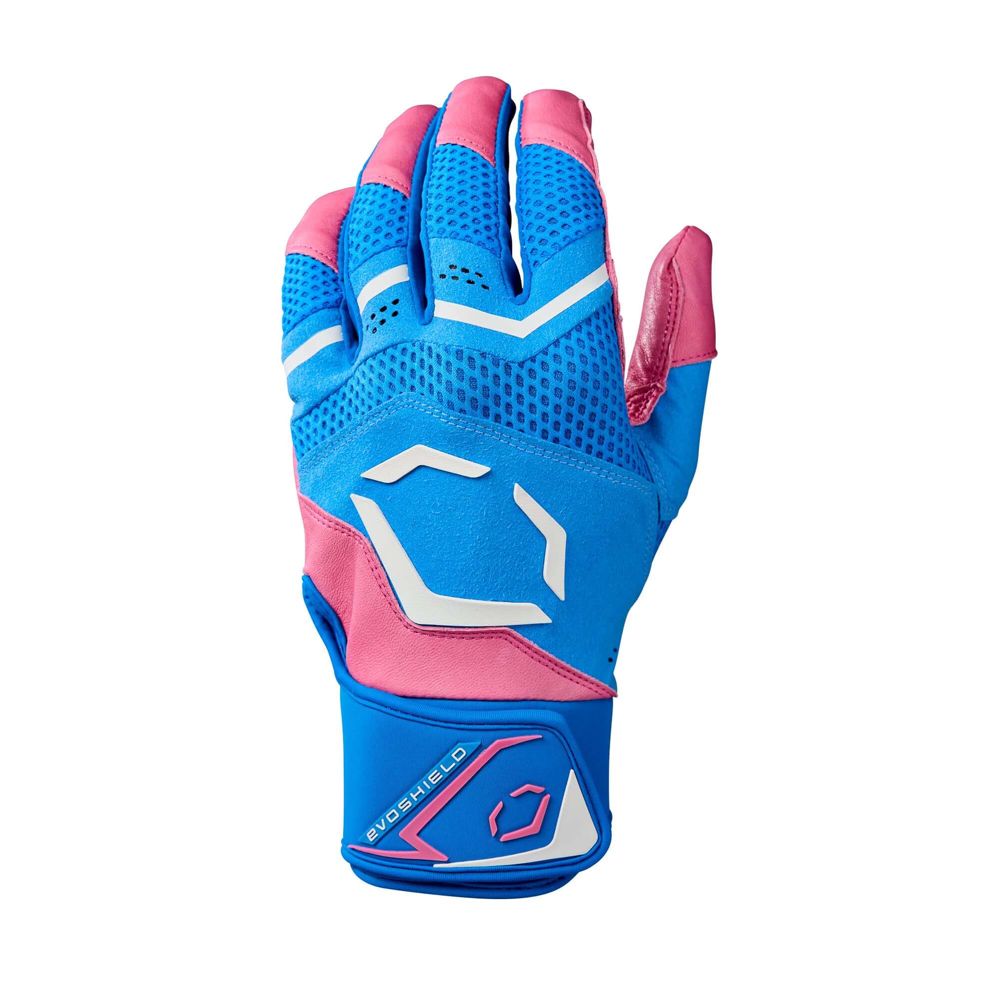 Evoshield X-SRZ Love The Moment Adult Carbyne Batting Gloves - Blue/Pink/White